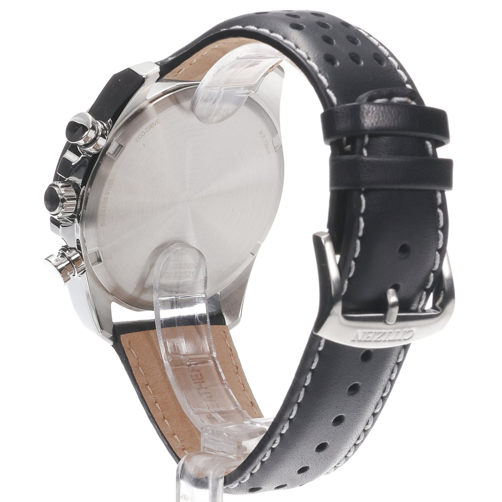Citizen CA4640-09A zegarek srebrny sportowy Chrono pasek