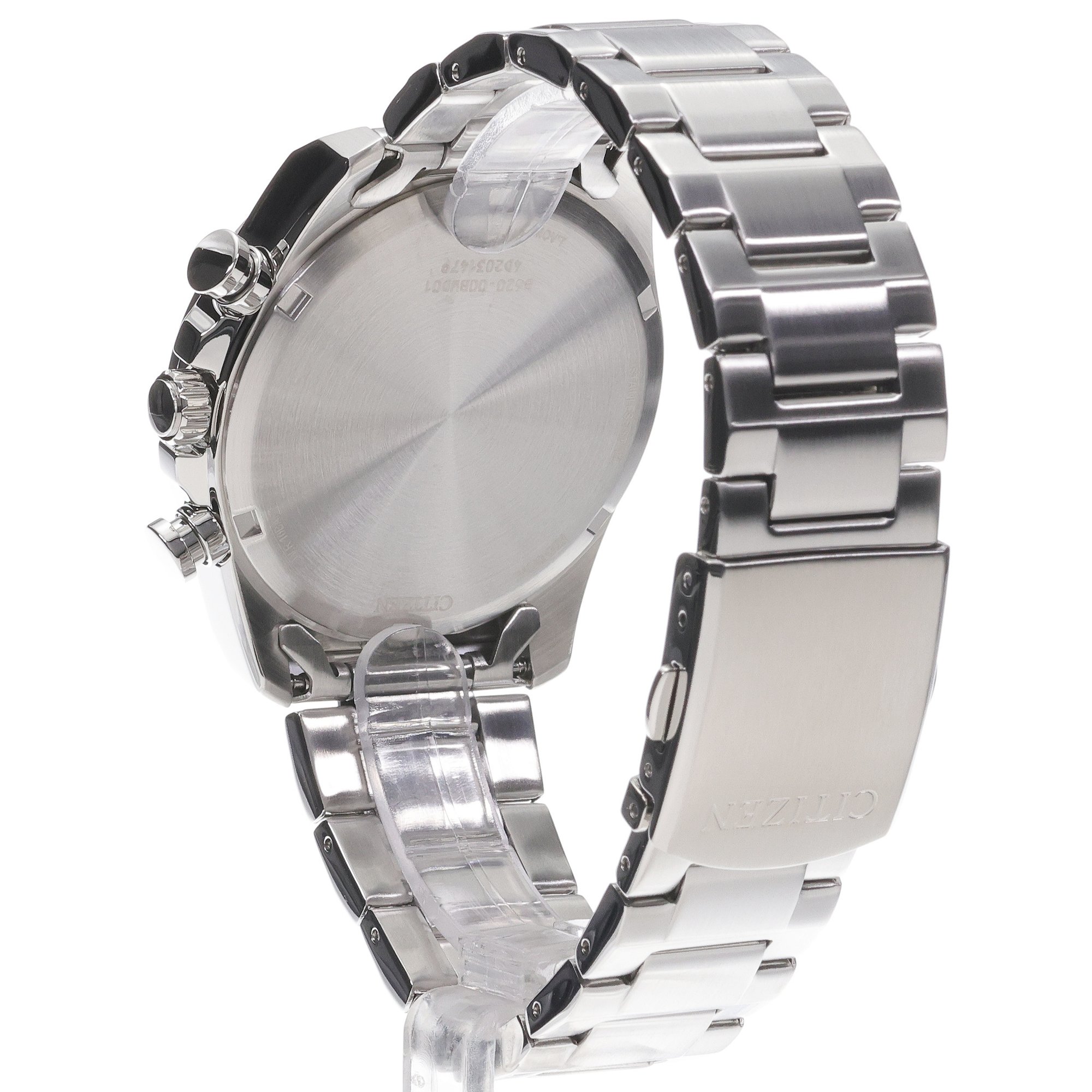 Citizen CA4640-50X zegarek srebrny sportowy Chrono bransoleta