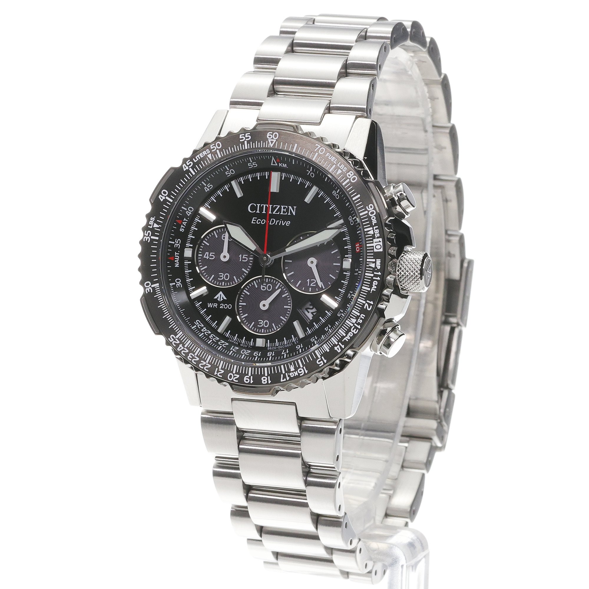 Citizen CA4664-60E Promaster Navihawk Eco-Drive Ecodrive sportowy zegarek srebrny