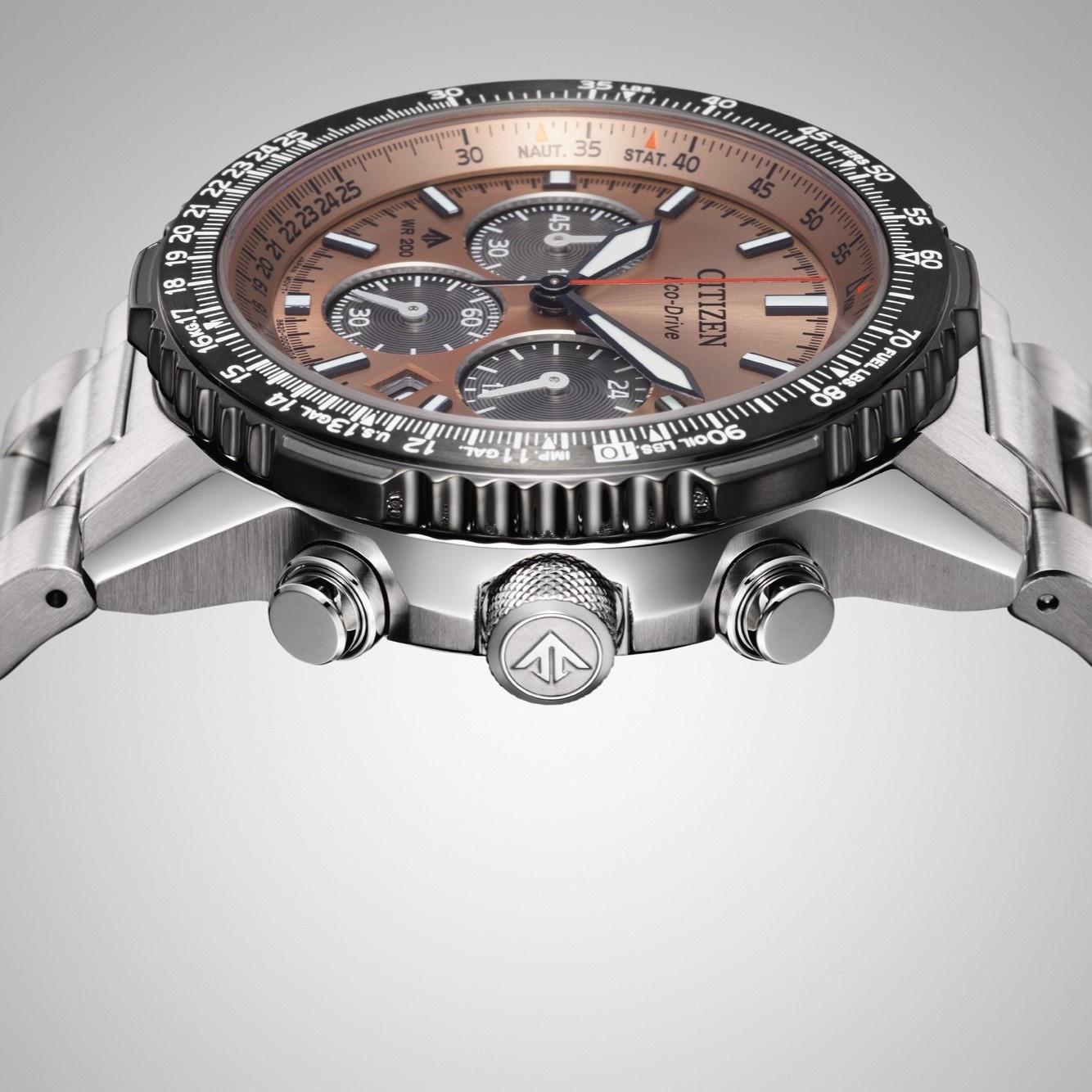 Citizen CA4664-60X Promaster Navihawk Eco-Drive Ecodrive sportowy zegarek srebrny