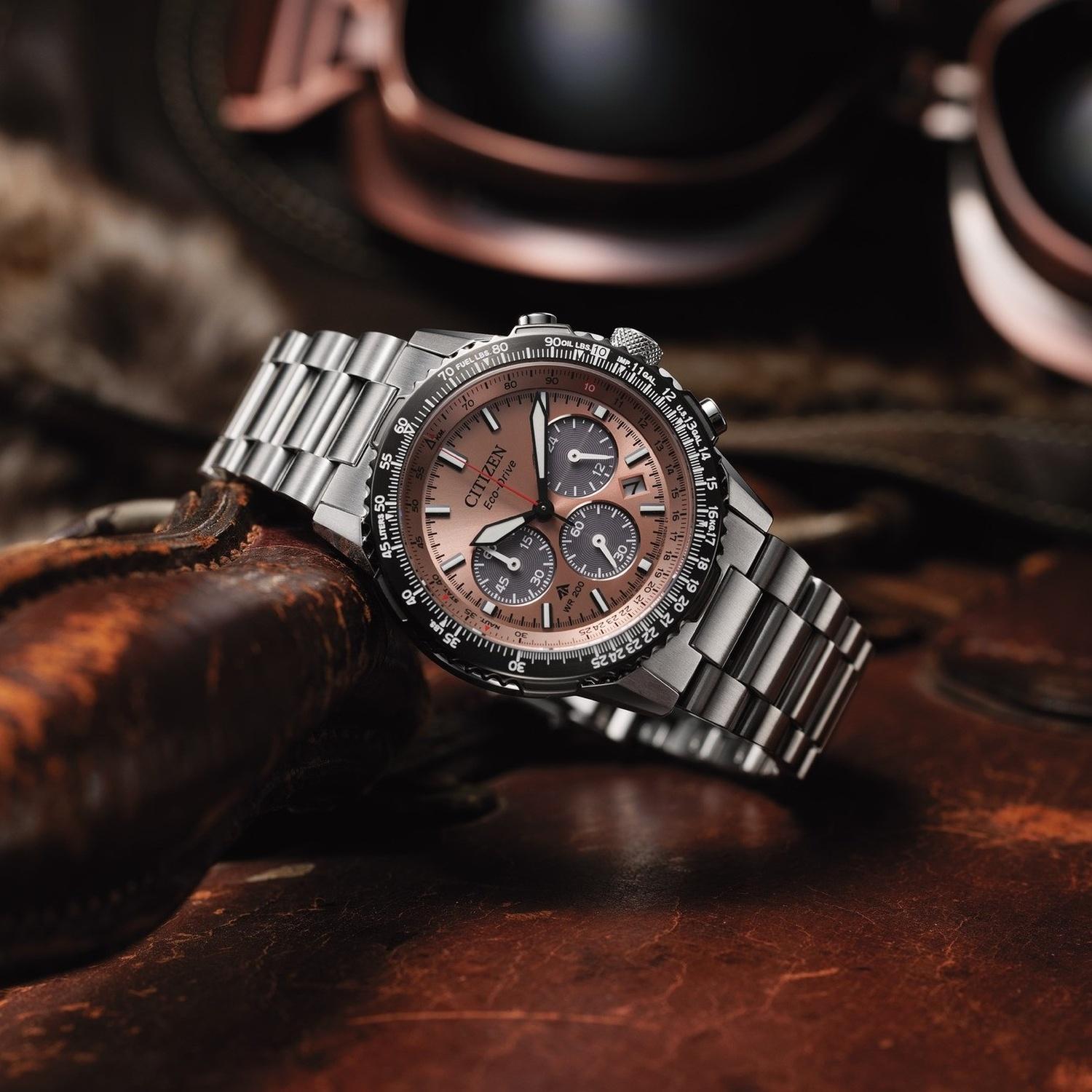 Citizen CA4664-60X zegarek męski sportowy Ecodrive bransoleta