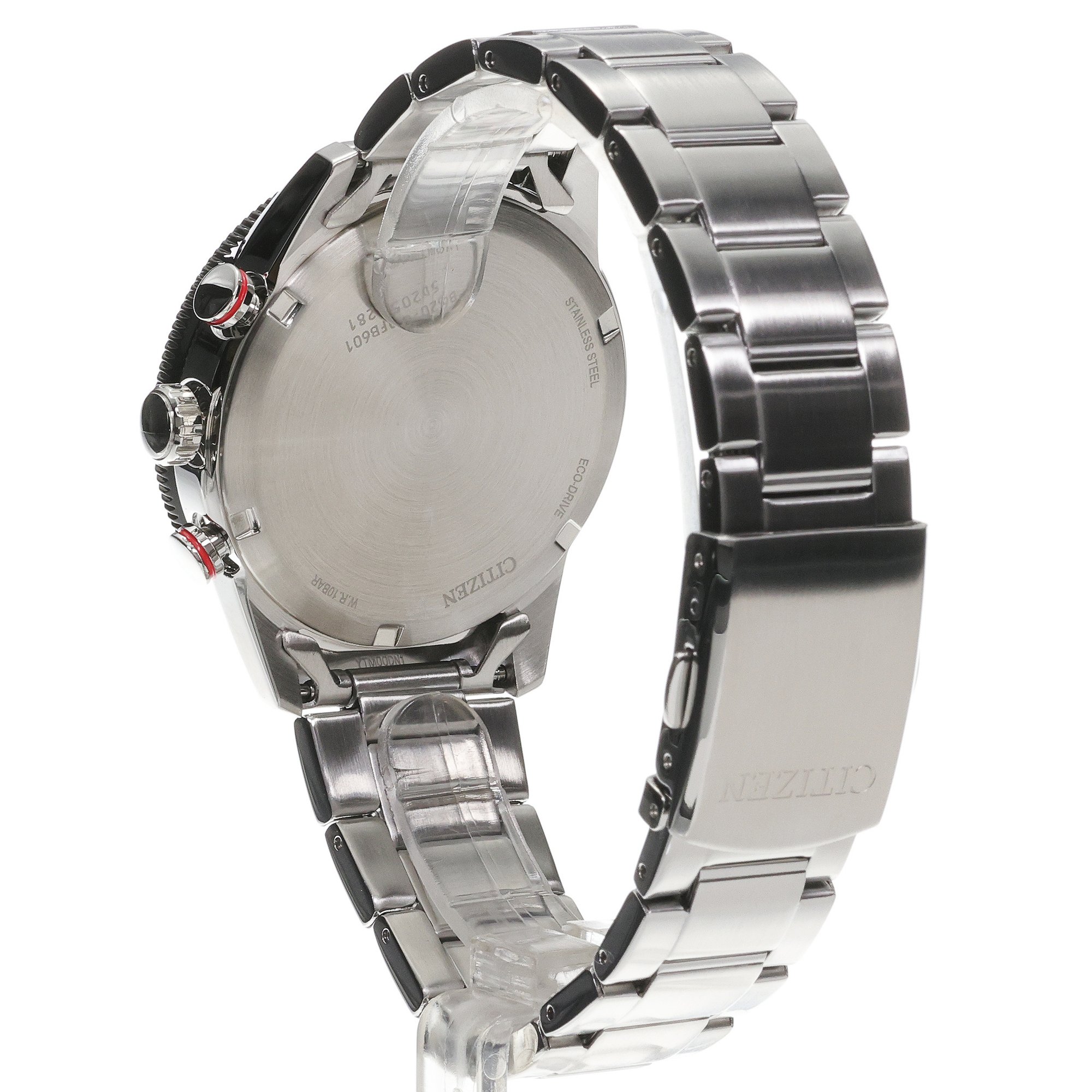 Citizen CA4714-55E zegarek srebrny sportowy Ecodrive bransoleta