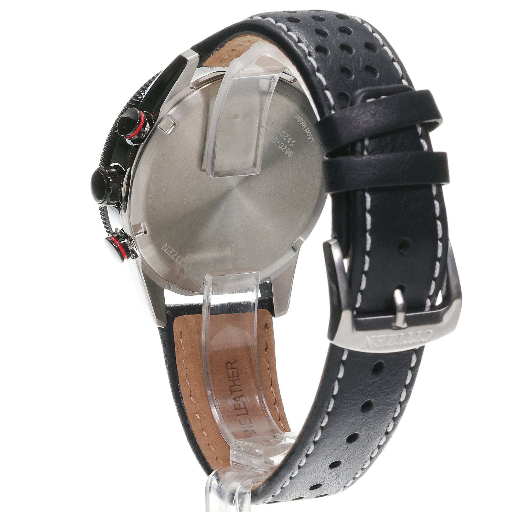 Citizen CA4717-06E zegarek srebrny sportowy Ecodrive pasek