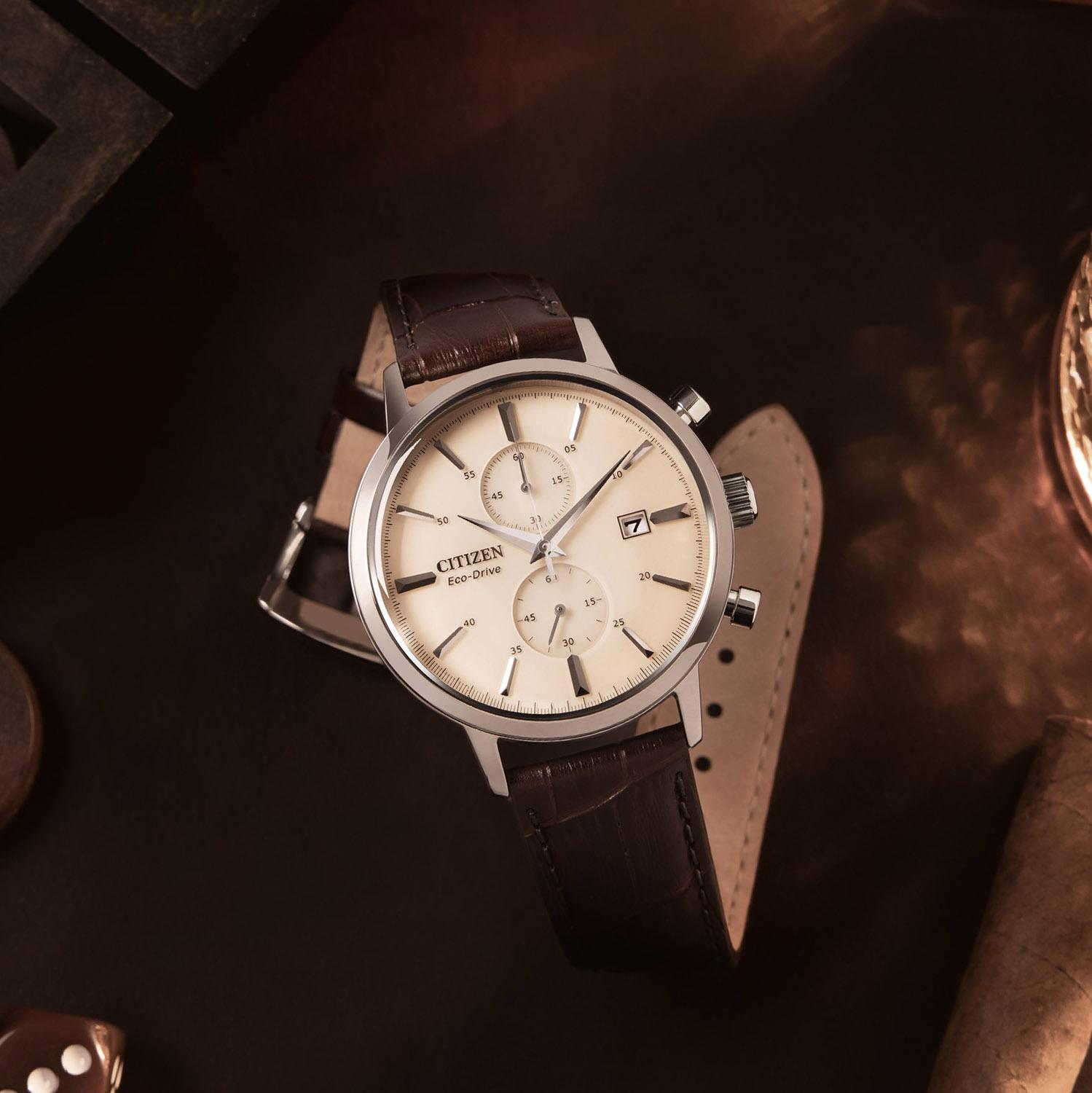 Citizen CA7061-26X Ecodrive zegarek męski klasyczny mineralne - miniatura 6