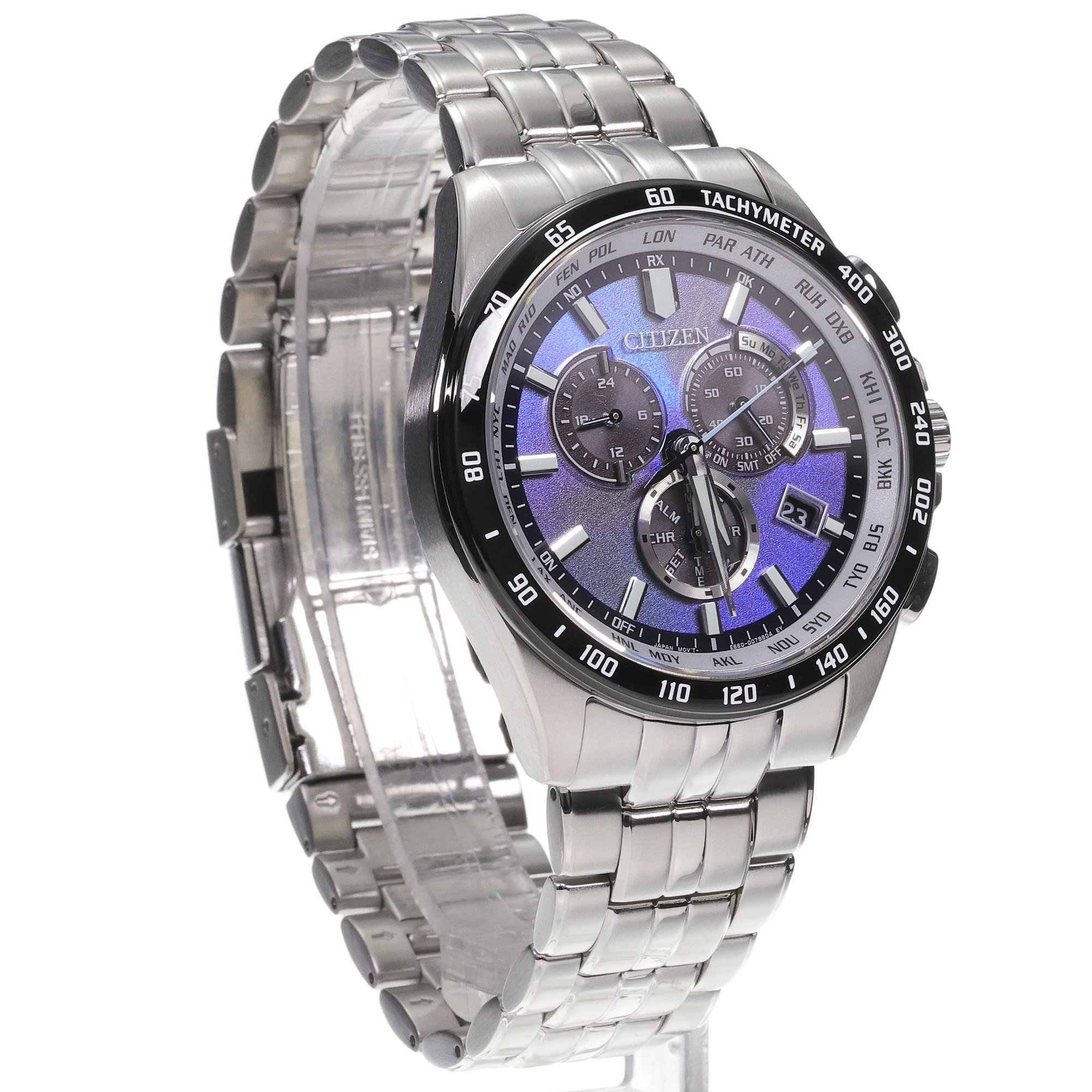 Citizen CB5874-81L Radio Controlled Limited Edition Radio Controlled sportowy zegarek srebrny - miniatura 3