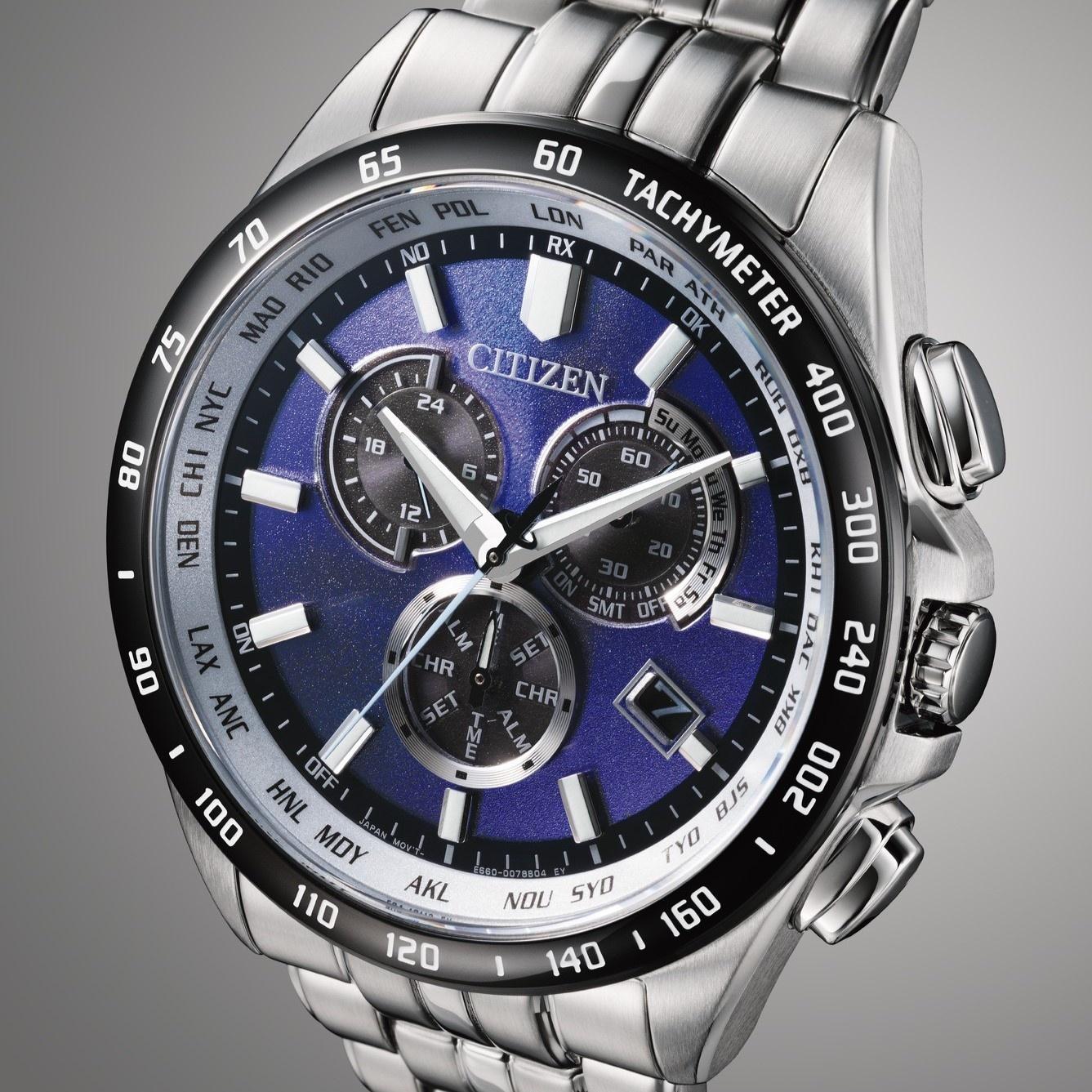 Citizen CB5874-81L Radio Controlled Limited Edition Radio Controlled sportowy zegarek srebrny - miniatura 9