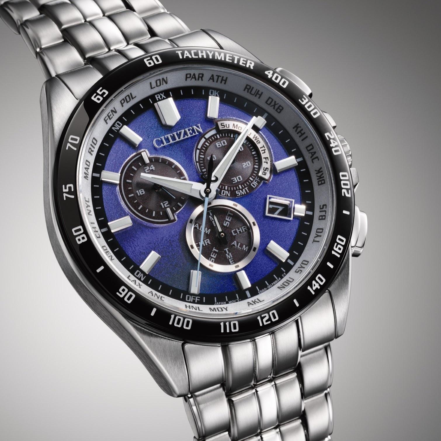 Citizen CB5874-81L zegarek Radio Controlled z chronograf - miniatura 8