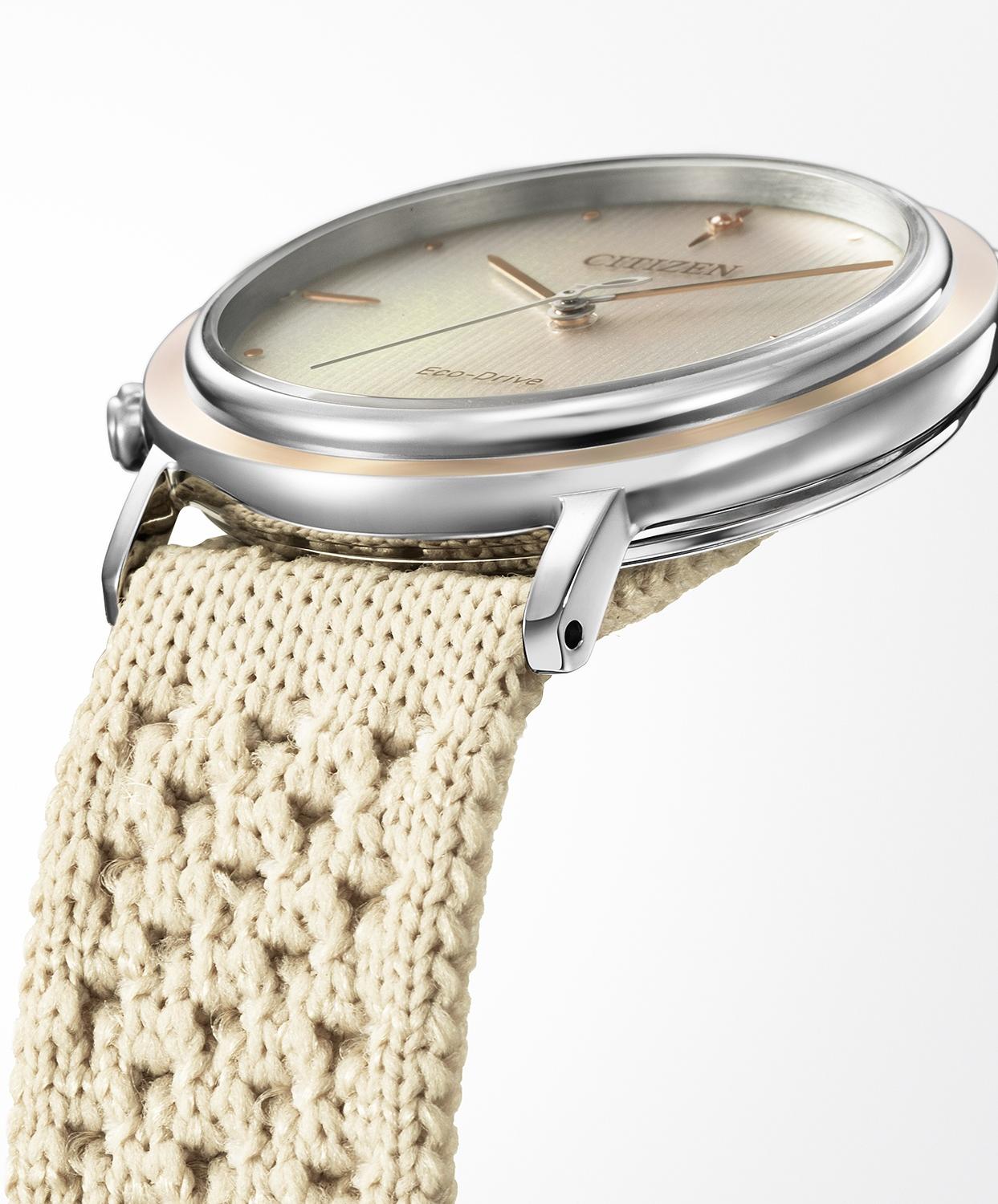 Citizen EM1006-40A zegarek damski Lady srebrny