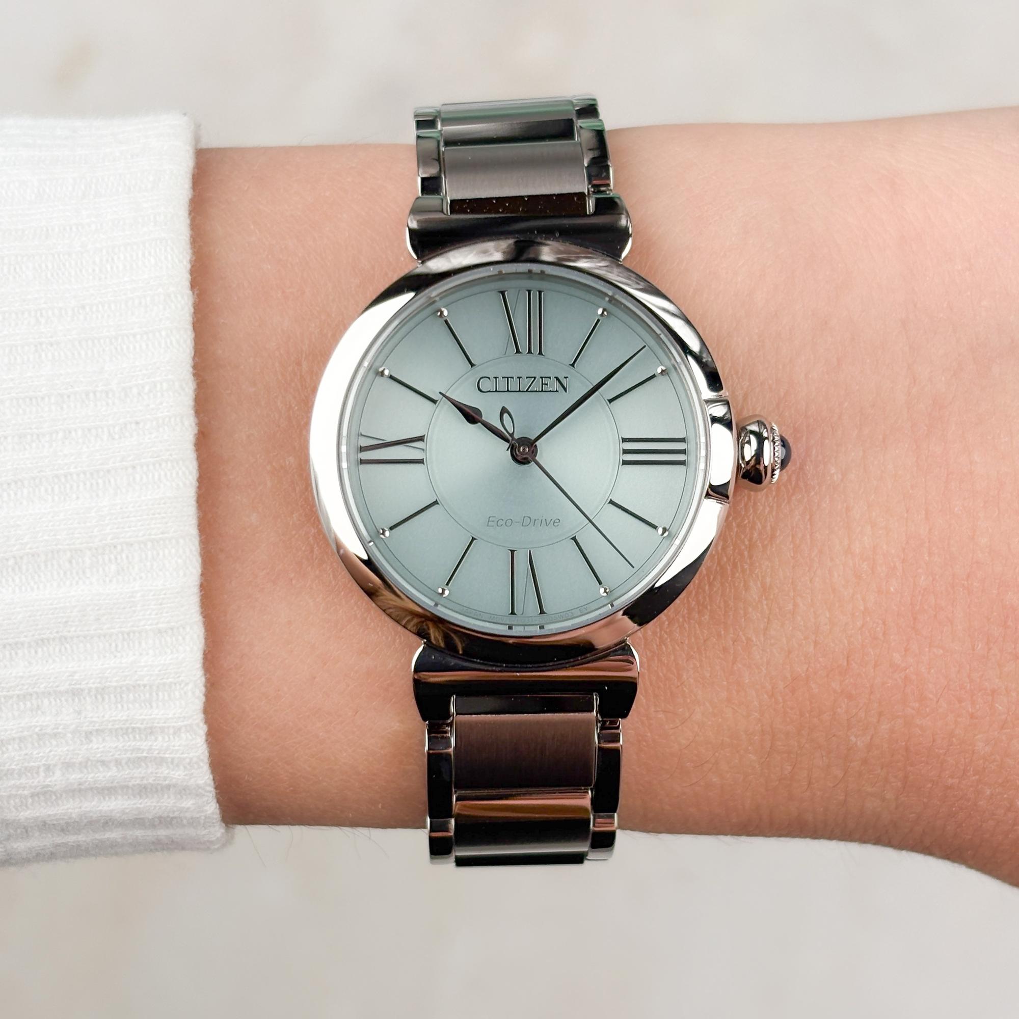 Citizen EM1070-83L Citizen Lady May Bells Ecodrive klasyczny zegarek srebrny - miniatura 11