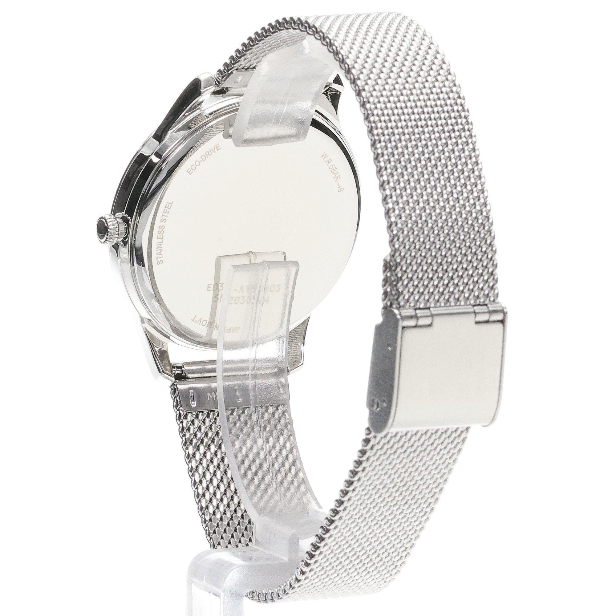 Citizen EM1220-82A zegarek srebrny klasyczny Lady bransoleta