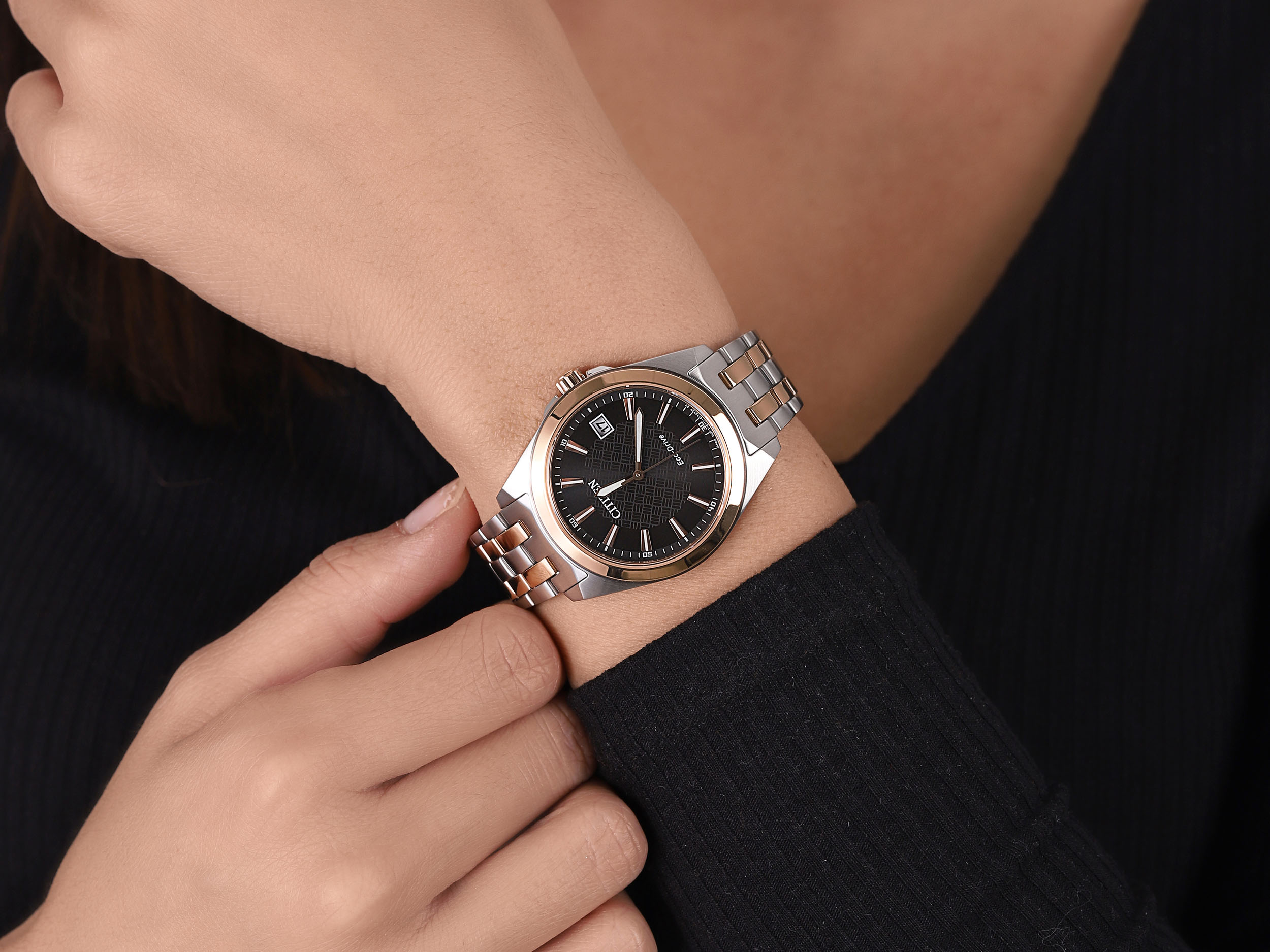 Citizen EO1213-85E zegarek srebrny klasyczny Elegance bransoleta