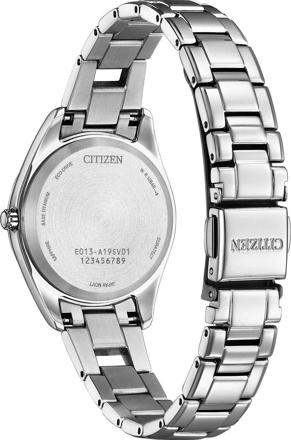 Citizen EW2601-81Z damski zegarek Titanium bransoleta
