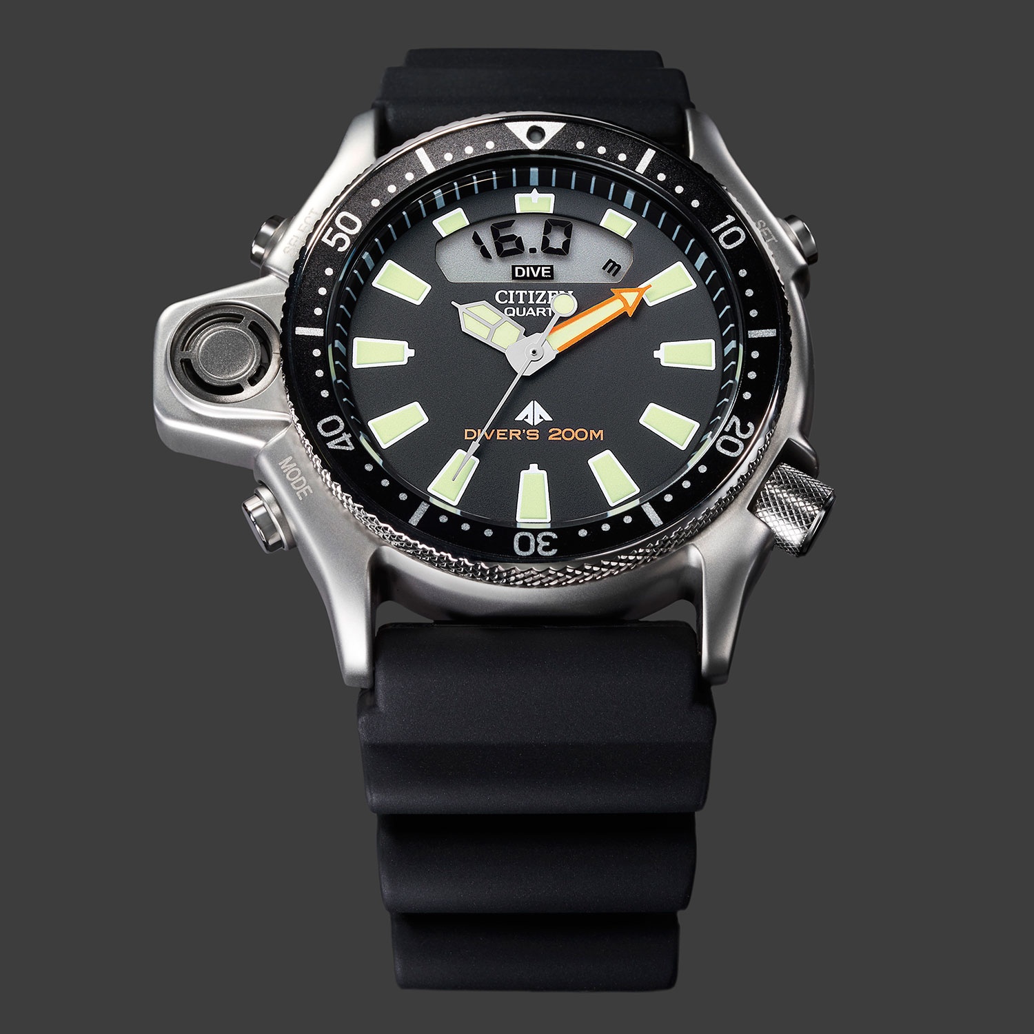 Citizen JP2000-08E Promaster PROMASTER Divers 200m zegarek męski sportowy mineralne - miniatura 5