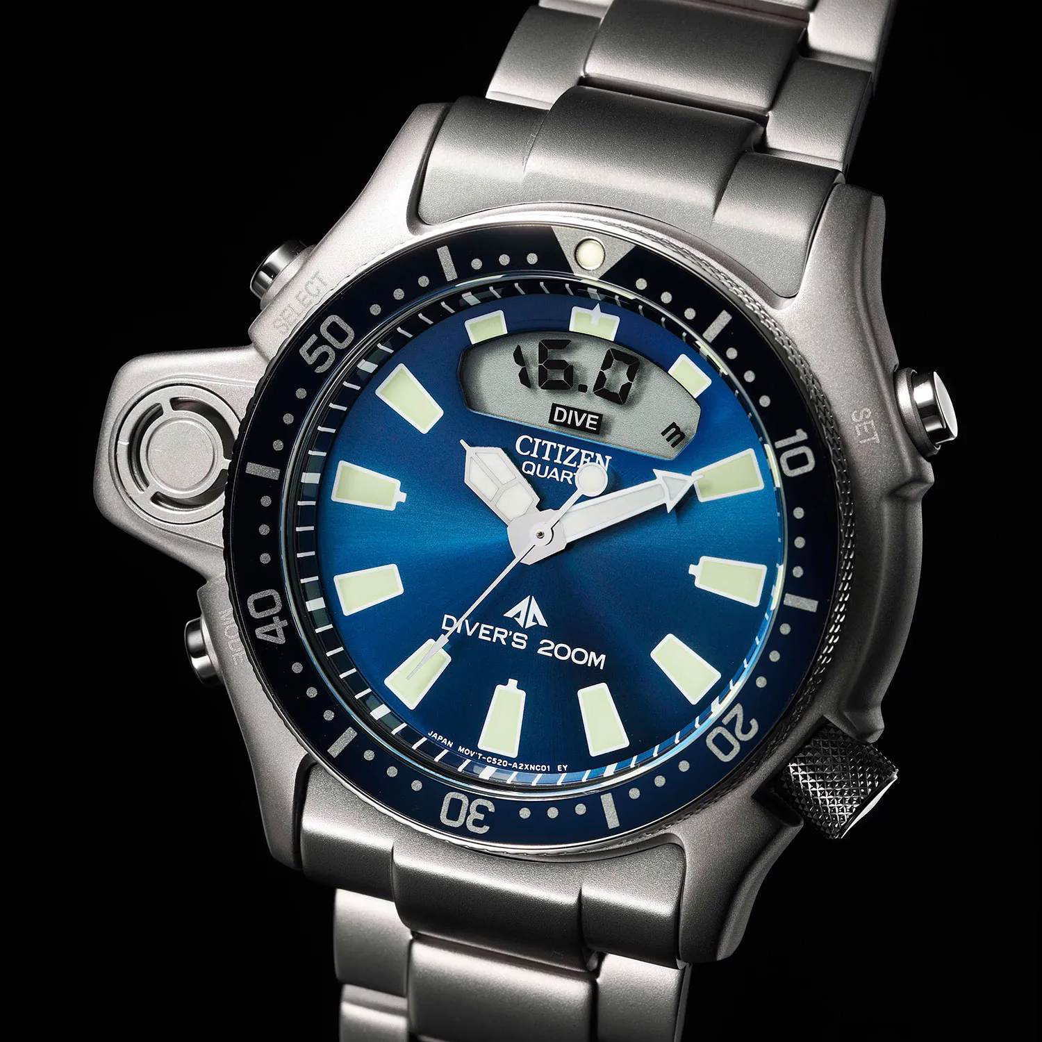 Citizen JP2000-67L męski zegarek Promaster bransoleta