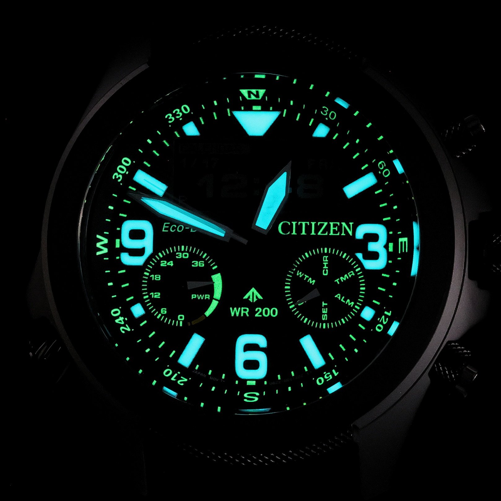 Citizen JV1007-07E Promaster Promaster Land Eco-Drive Chronograph 35th Anniversary zegarek męski sportowy szafirowe