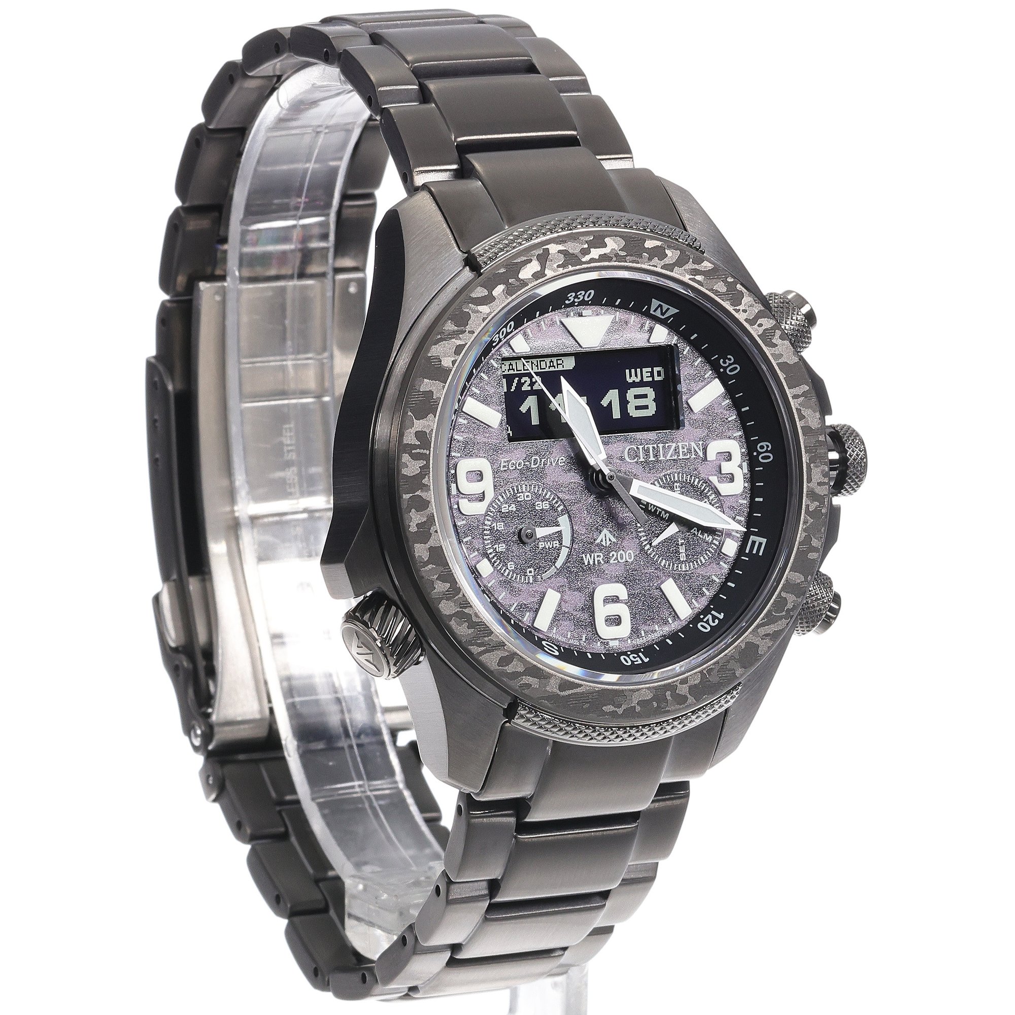 Citizen JV1008-63E Promaster Land U822 Promaster sportowy zegarek czarny - miniatura 3