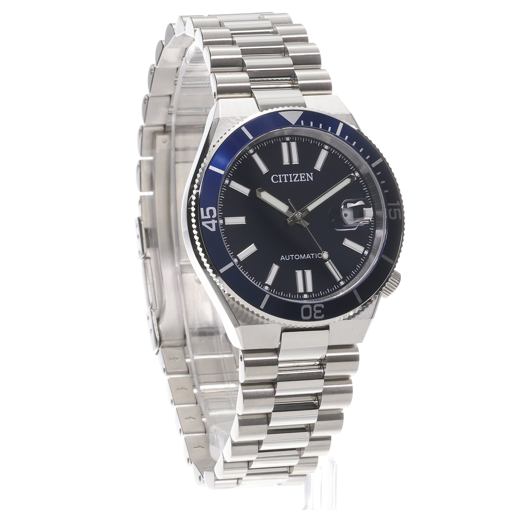 Citizen NJ0230-59L Tsuyosa Shore Automatic Męskie klasyczny zegarek srebrny