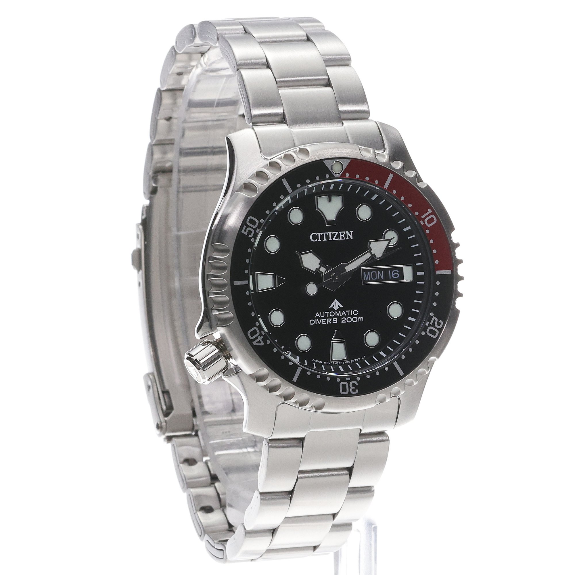 Citizen NY0085-86EC zegarek srebrny klasyczny Promaster bransoleta