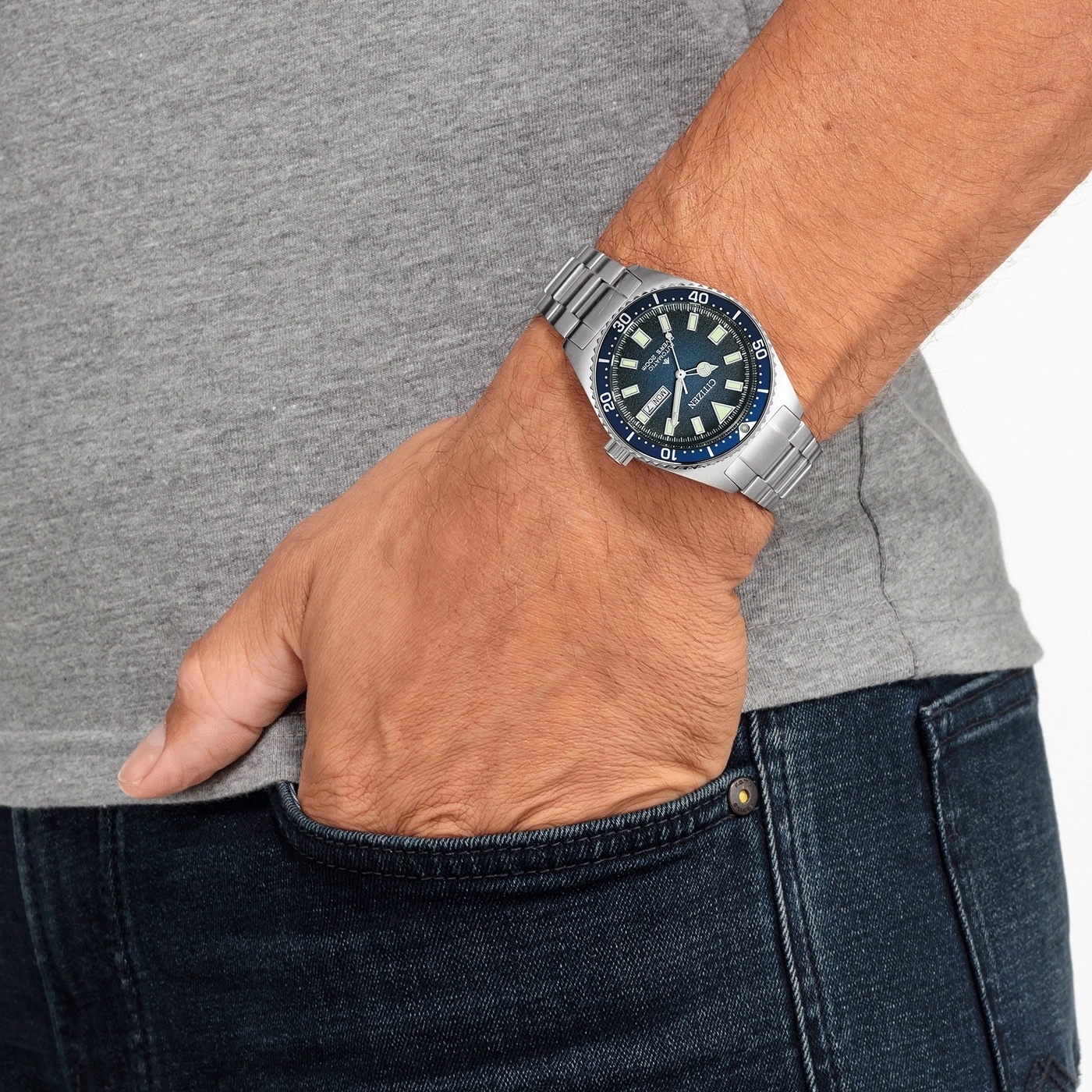 Citizen NY0129-58LC zegarek męski klasyczny Promaster bransoleta - miniatura 10