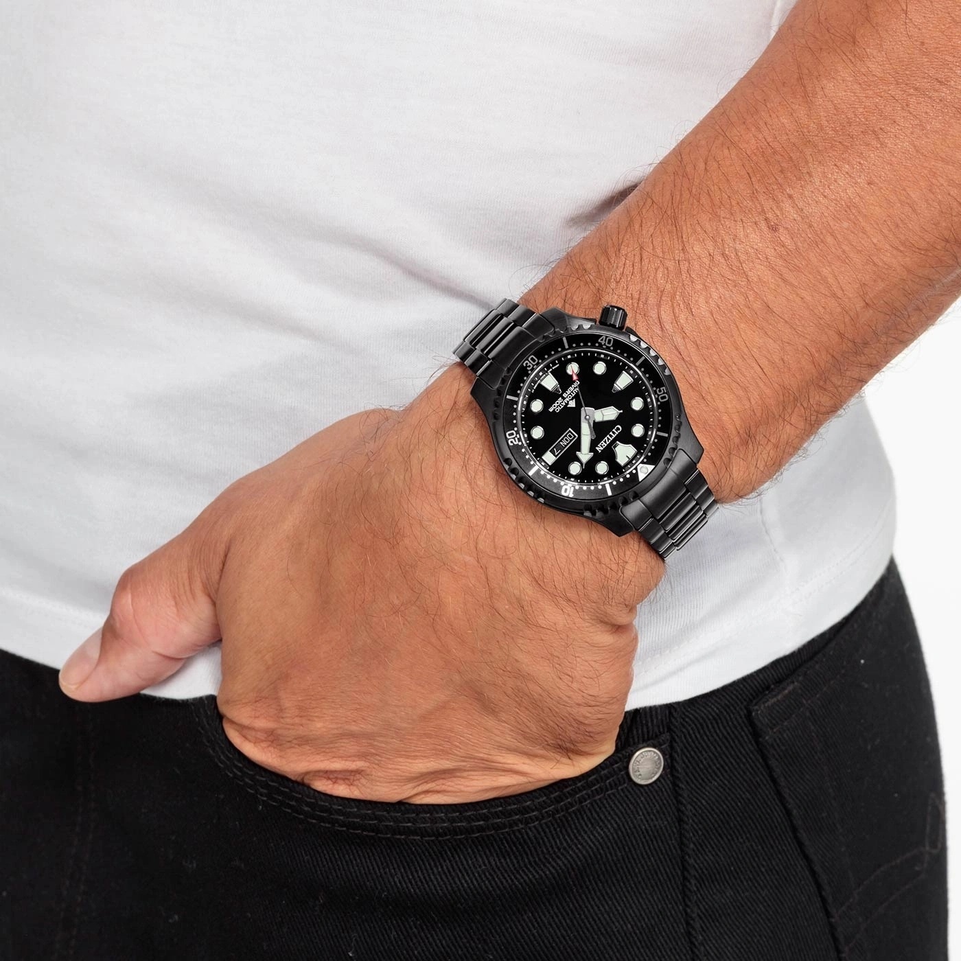 Citizen NY0145-86EE Promaster PROMASTER AUTOMATIC DIVER 200m zegarek męski sportowy szafirowe - miniatura 7