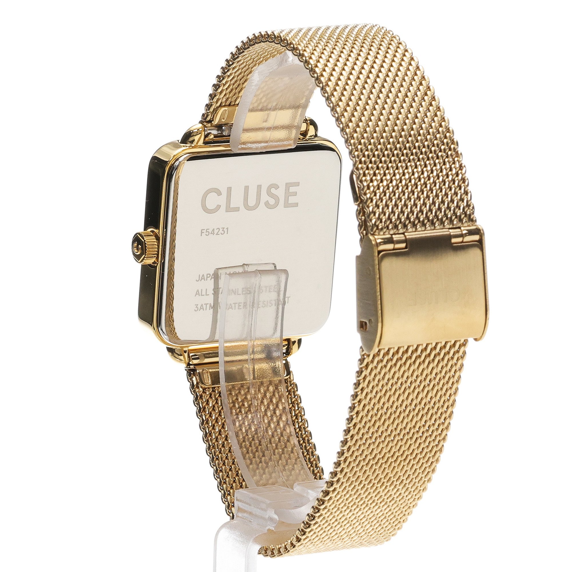 Cluse CG10317 zegarek złoty fashion-modowy La Tetragone bransoleta