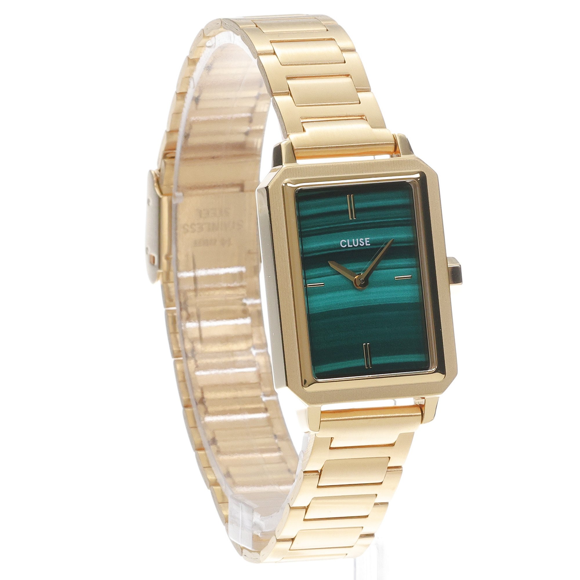 Cluse CG11506 Fluette Fluette Green Round Gold Gift Box zegarek damski klasyczny mineralne