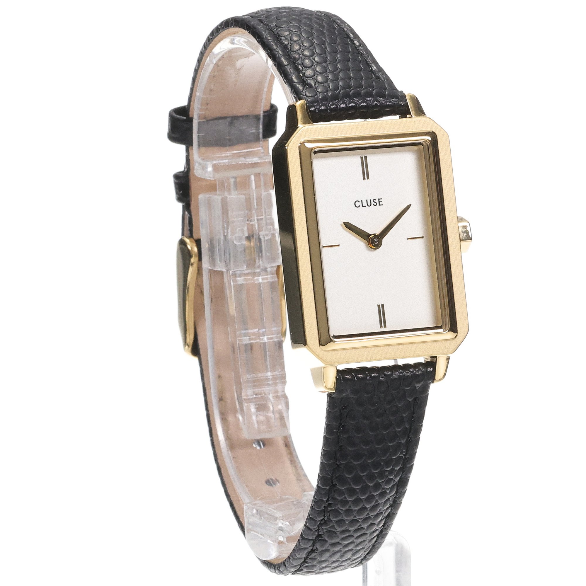 Cluse CW11504 Black Lizard-Gold Fluette klasyczny zegarek złoty - miniatura 3