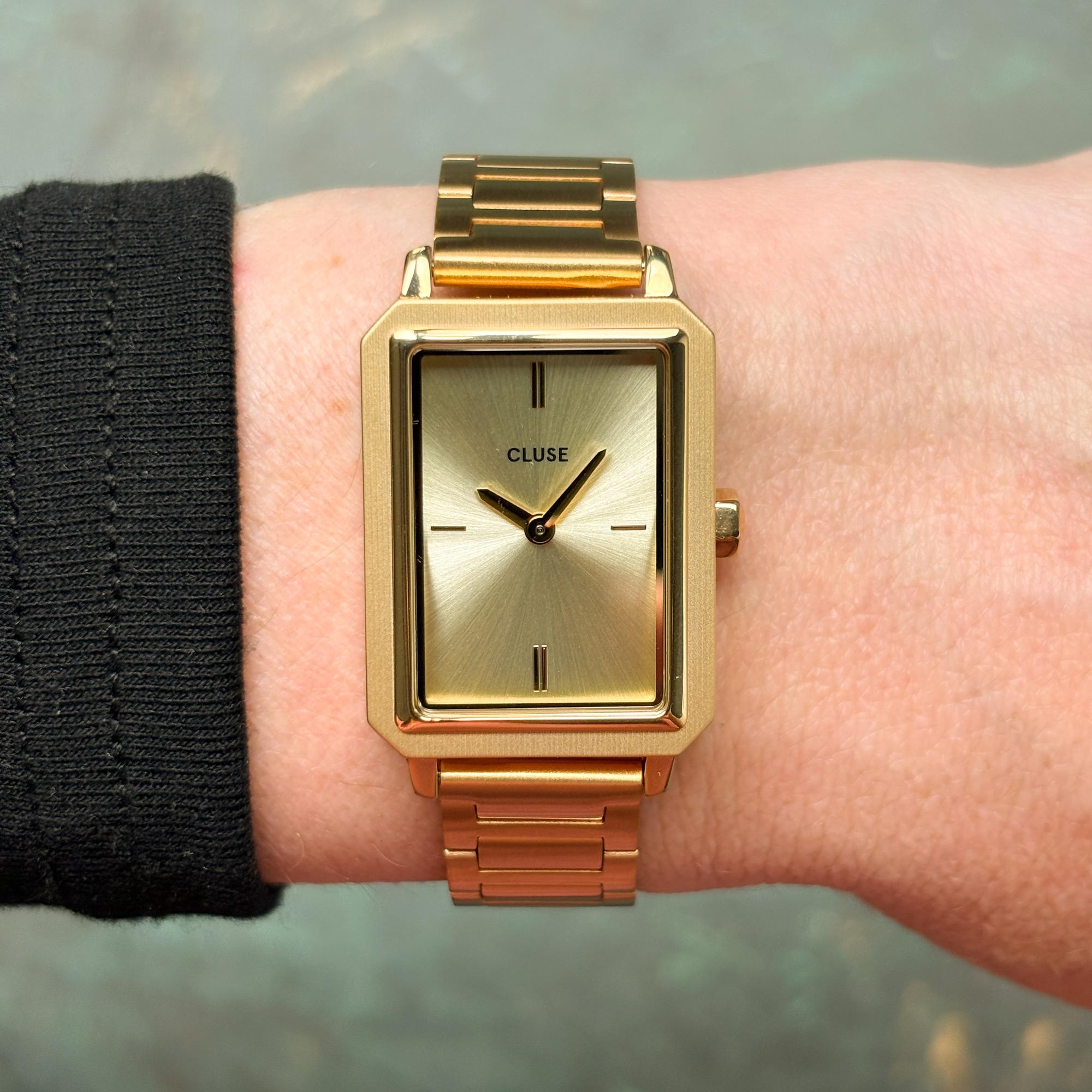 Cluse CW11507 Fluette Steel Full Gold Colour zegarek damski klasyczny mineralne - miniatura 11