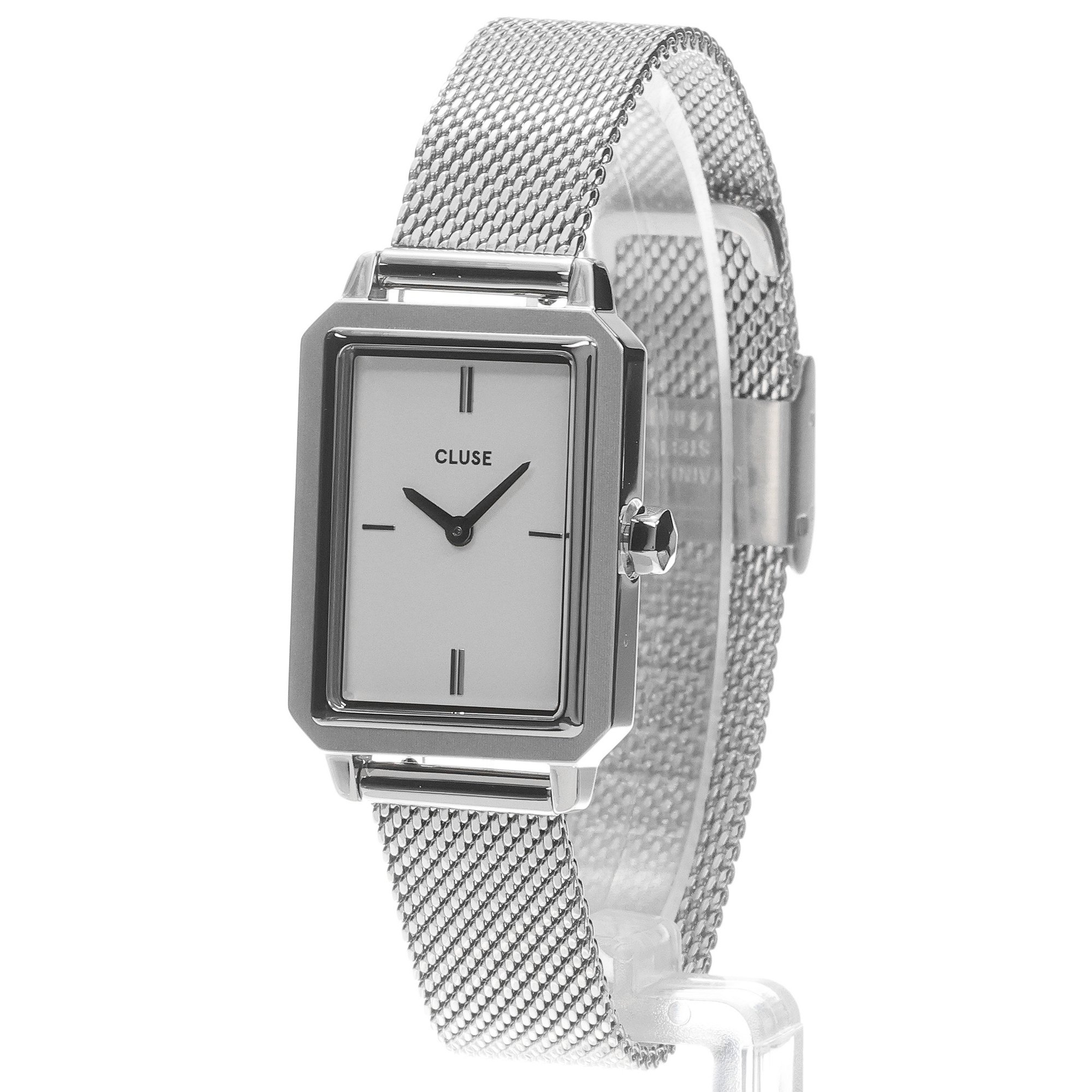 Cluse CW11509 Fluette Fluette Steel White Silver zegarek damski klasyczny mineralne