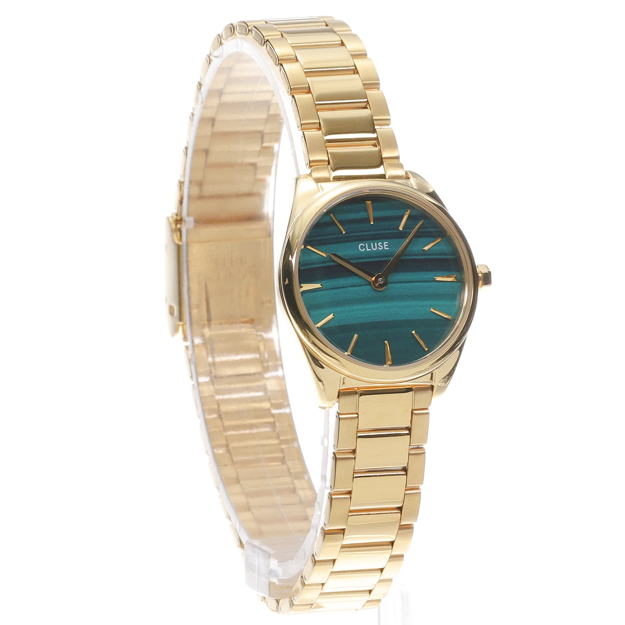 Cluse CW11702 Mini Steel Green Gold Colour zegarek klasyczny Feroce Petite