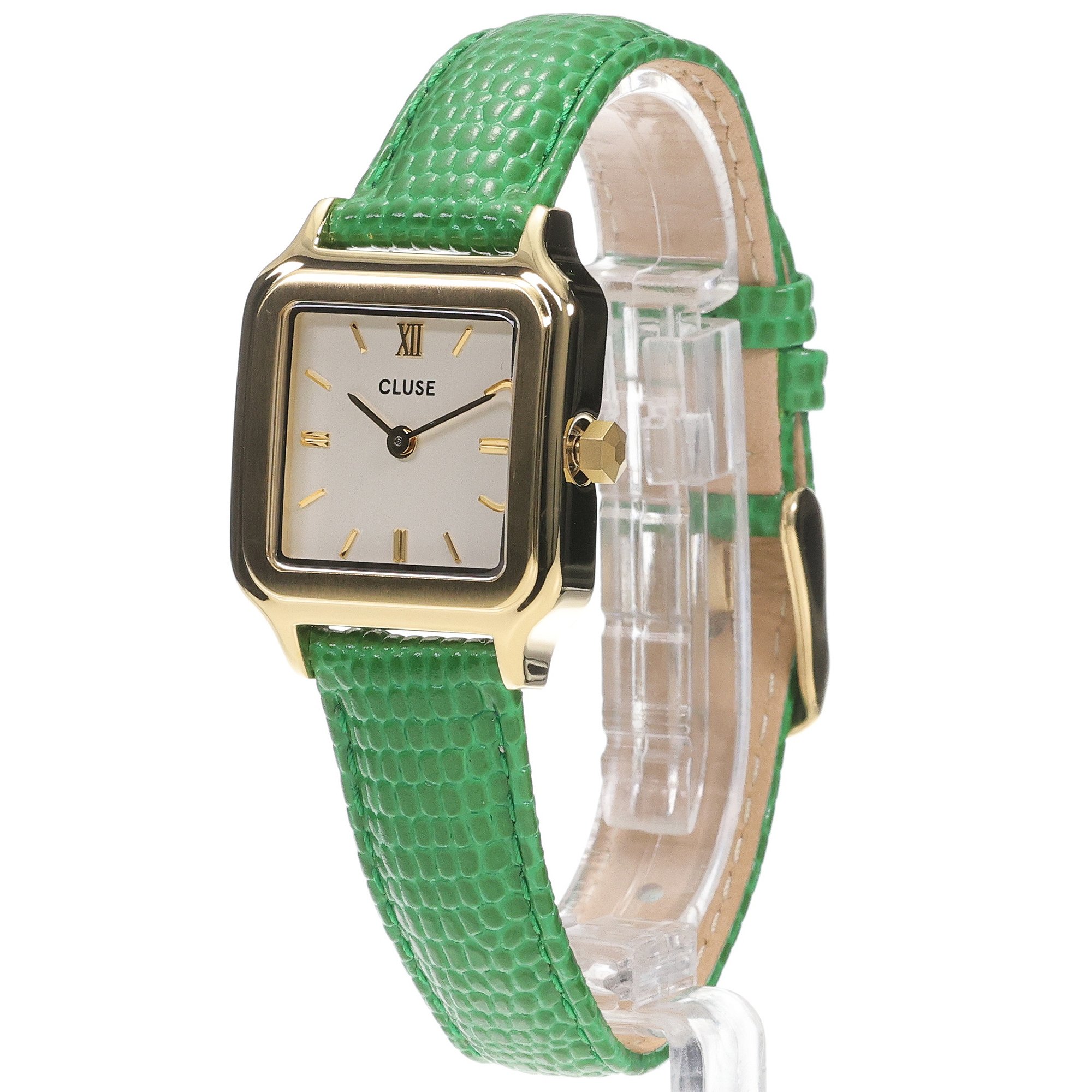 Cluse CW11803 Gracieuse Gracieuse Petite Leather White Gold zegarek damski fashion-modowy mineralne - miniatura 2