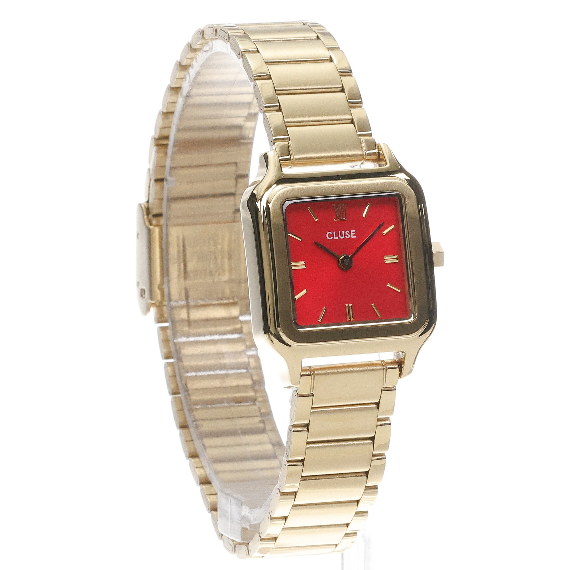 Cluse CW11827 Gracieuse Gracieuse Petite Steel Watermelon Red Gold zegarek damski klasyczny mineralne - miniatura 3