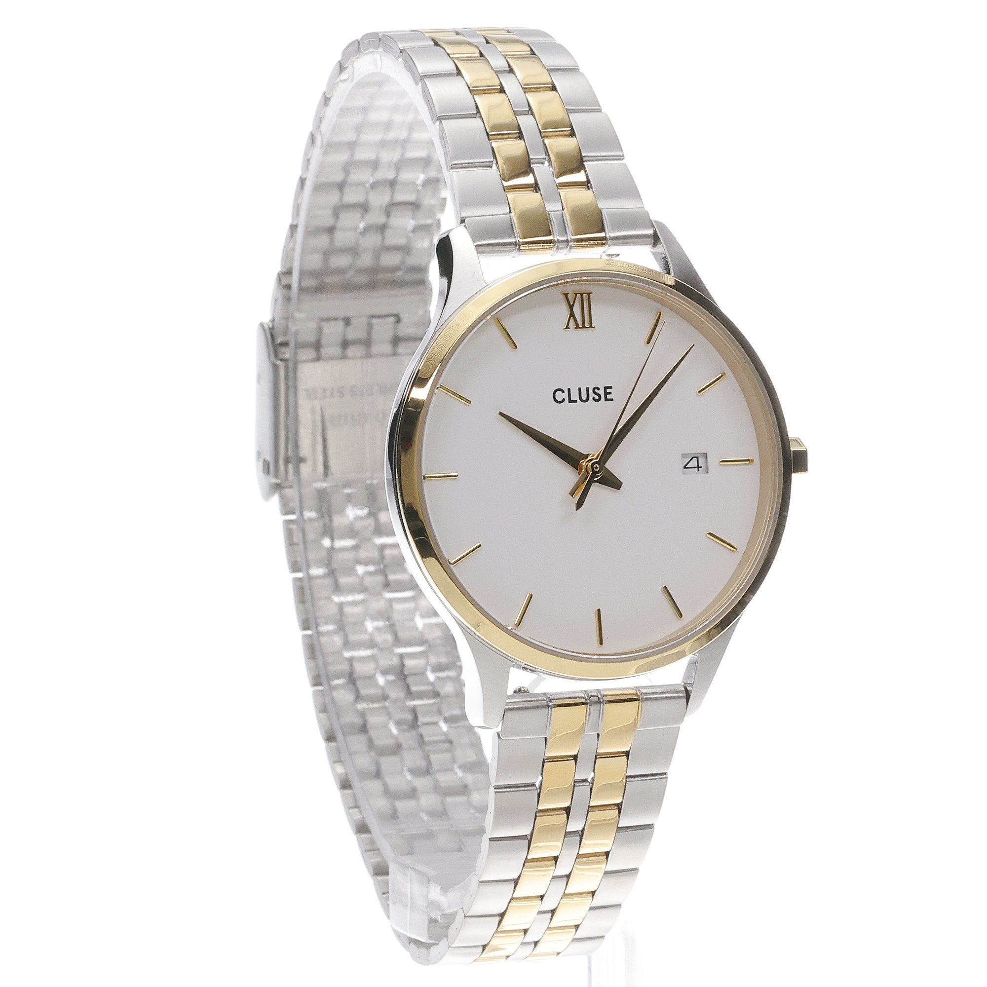 Cluse CW14302 zegarek srebrny klasyczny Minuit bransoleta