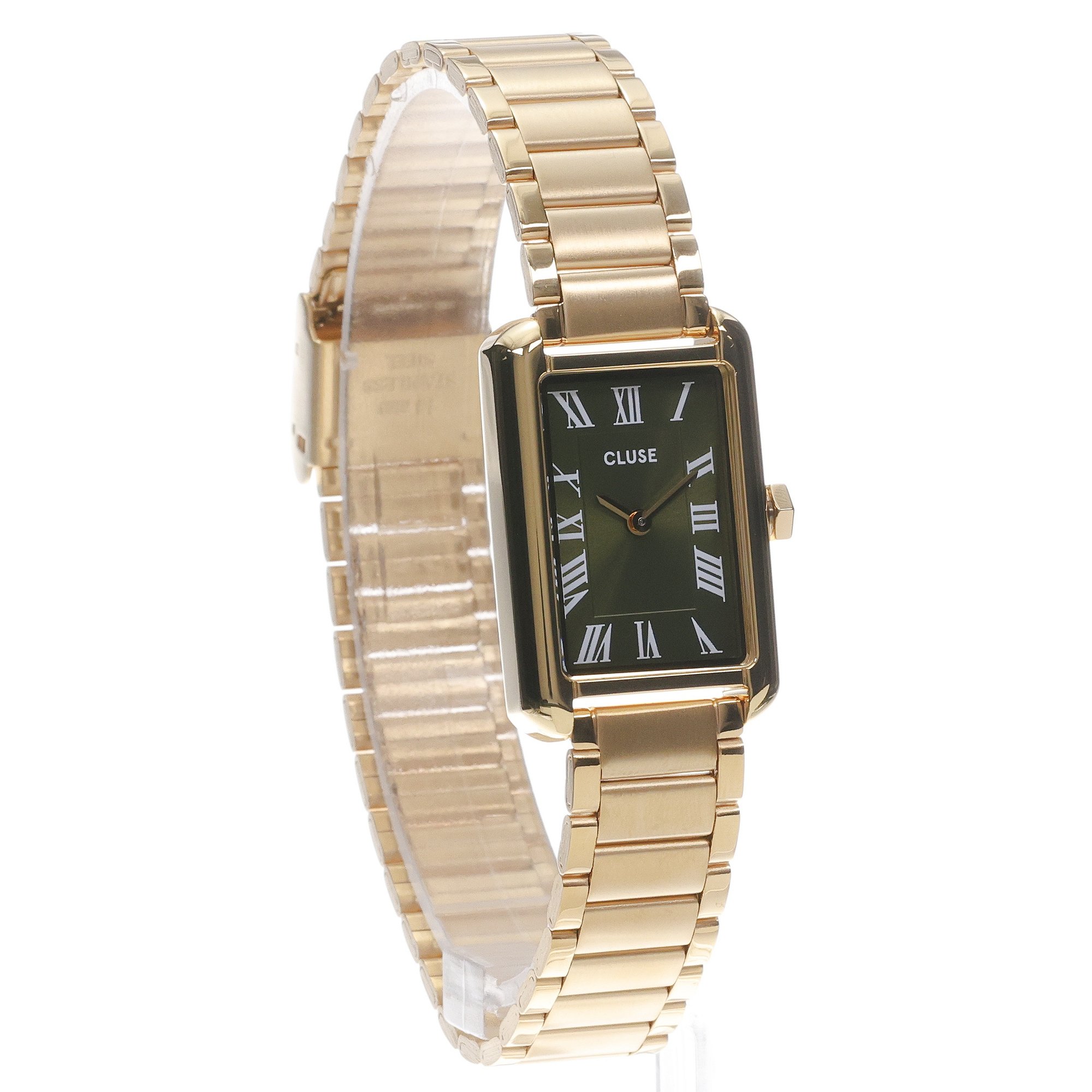 Cluse CW15007 Belisenna Steel Olive Gold Cluse klasyczny zegarek złoty