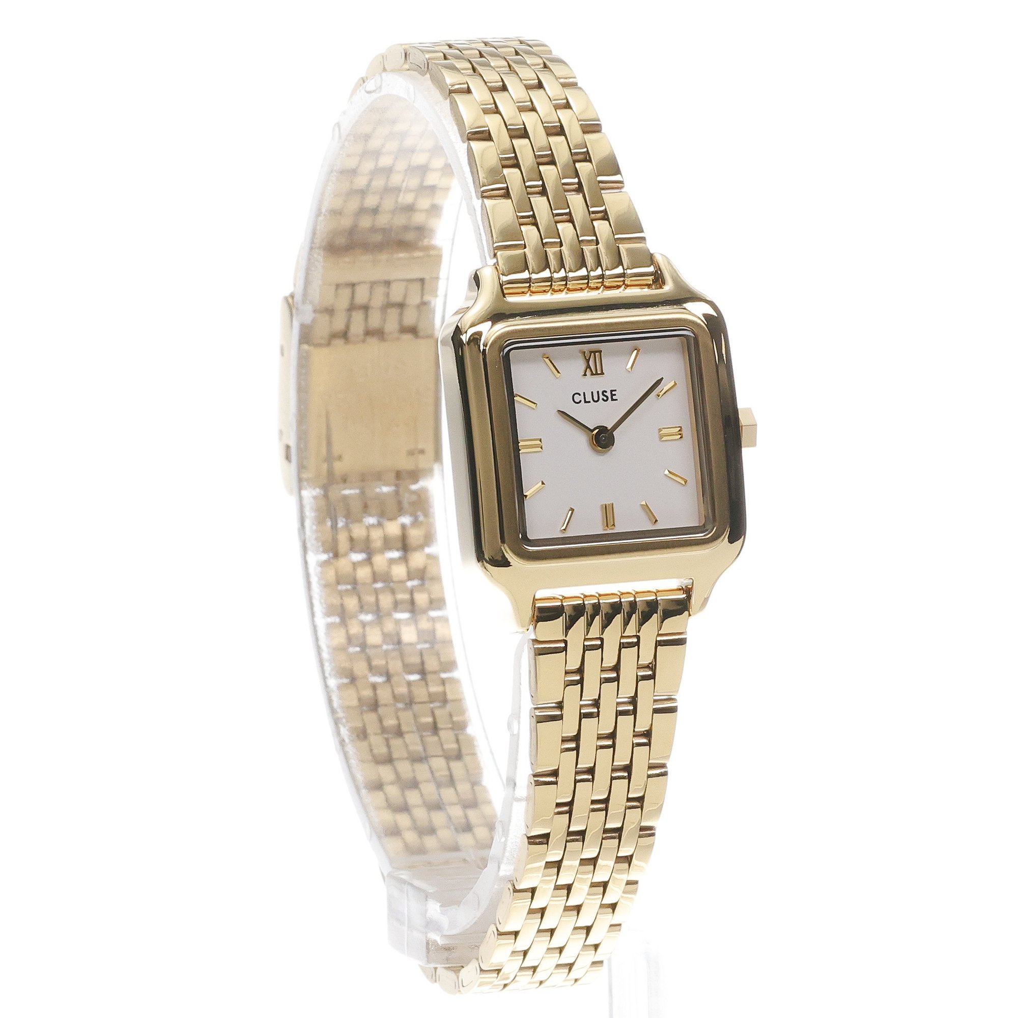 Cluse CW15506 Gracieuse Gracieuse Mini Steel White Gold zegarek damski klasyczny mineralne - miniatura 3
