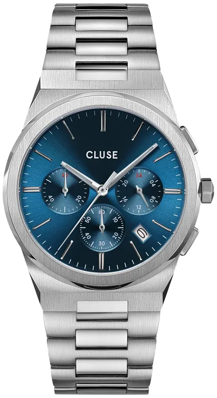 Cluse CW20801 Vigoureux Chrono Steel Blue/Silver