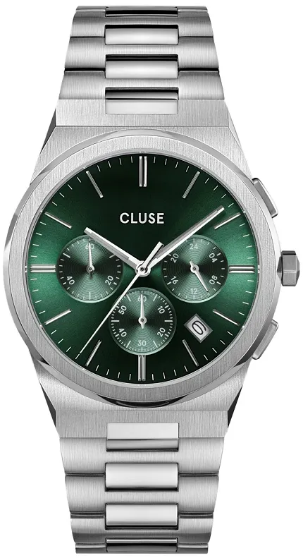 Cluse CW20803 Vigoureux Chrono Steel Green/Silver