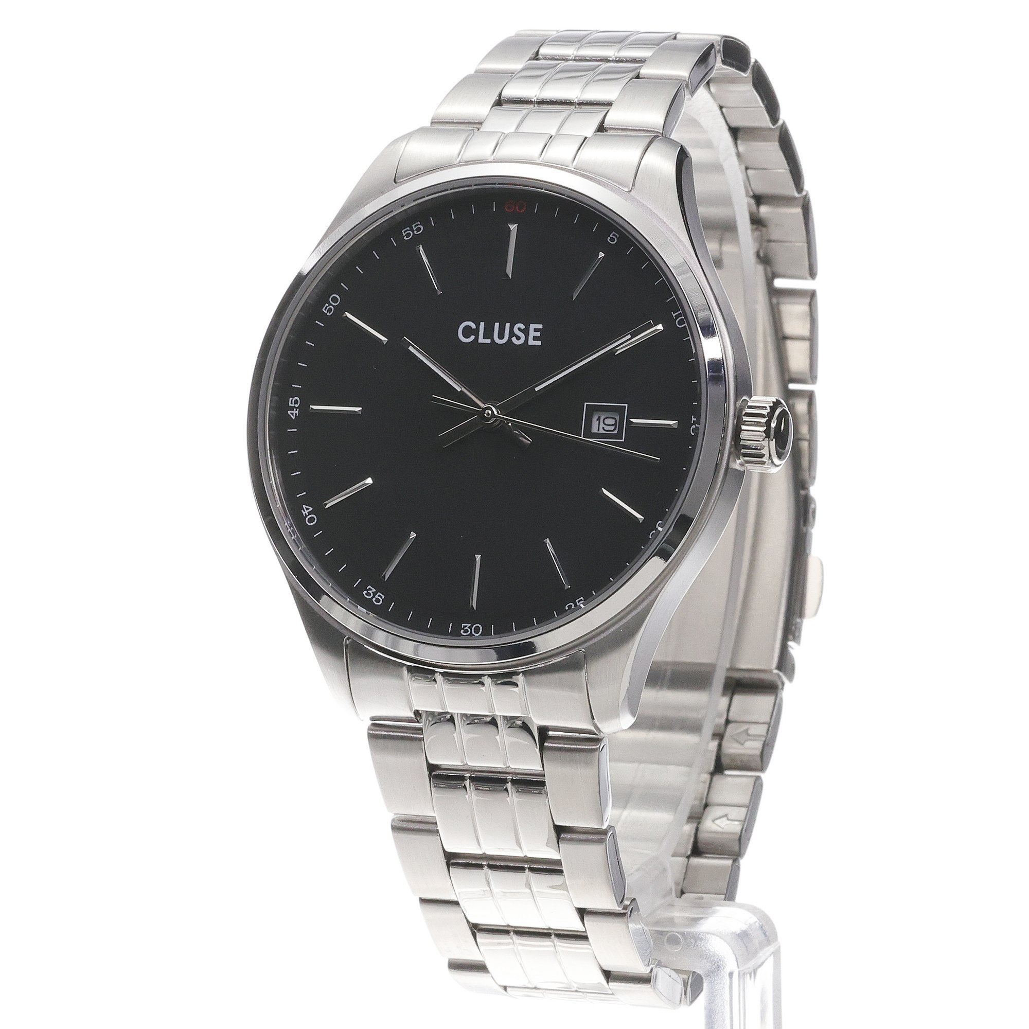 Cluse CW20904 Antheor Watch Steel Black Silver Colour Cluse klasyczny zegarek srebrny - miniatura 2