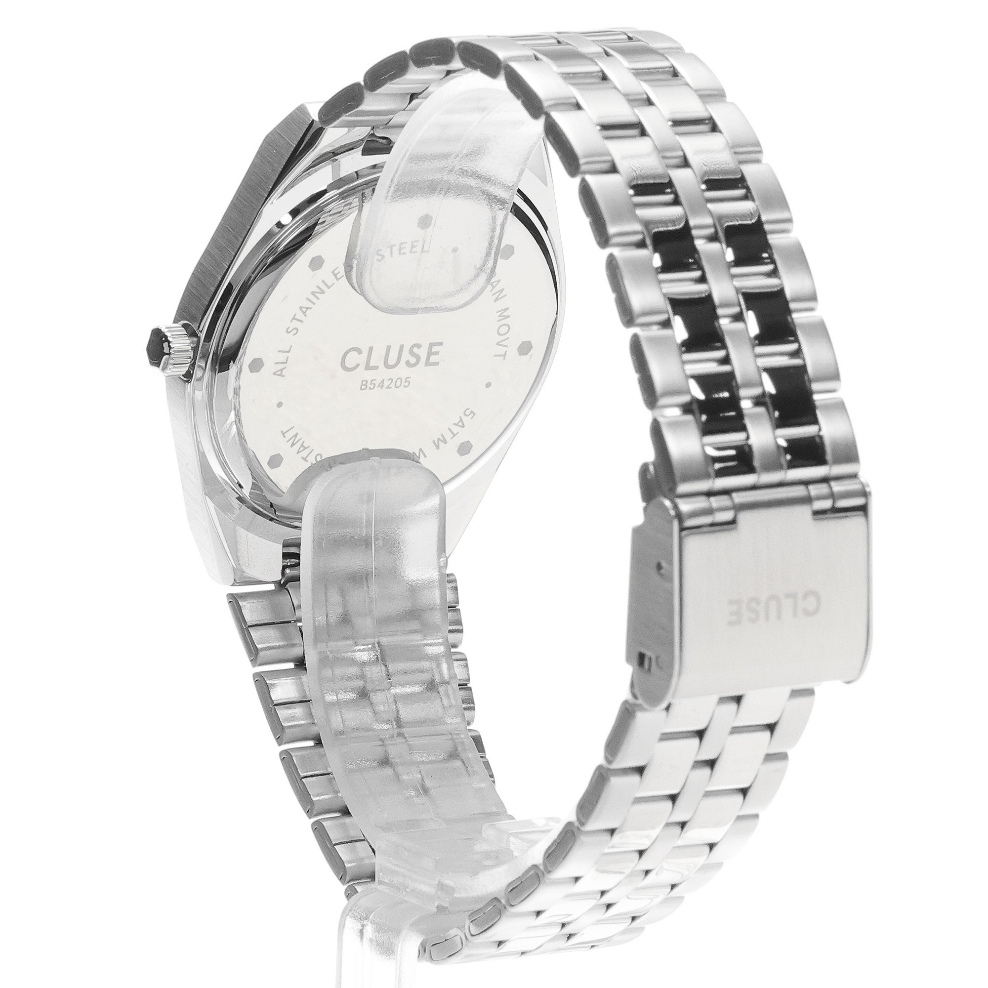 Cluse CW35101 zegarek srebrny klasyczny Cluse bransoleta