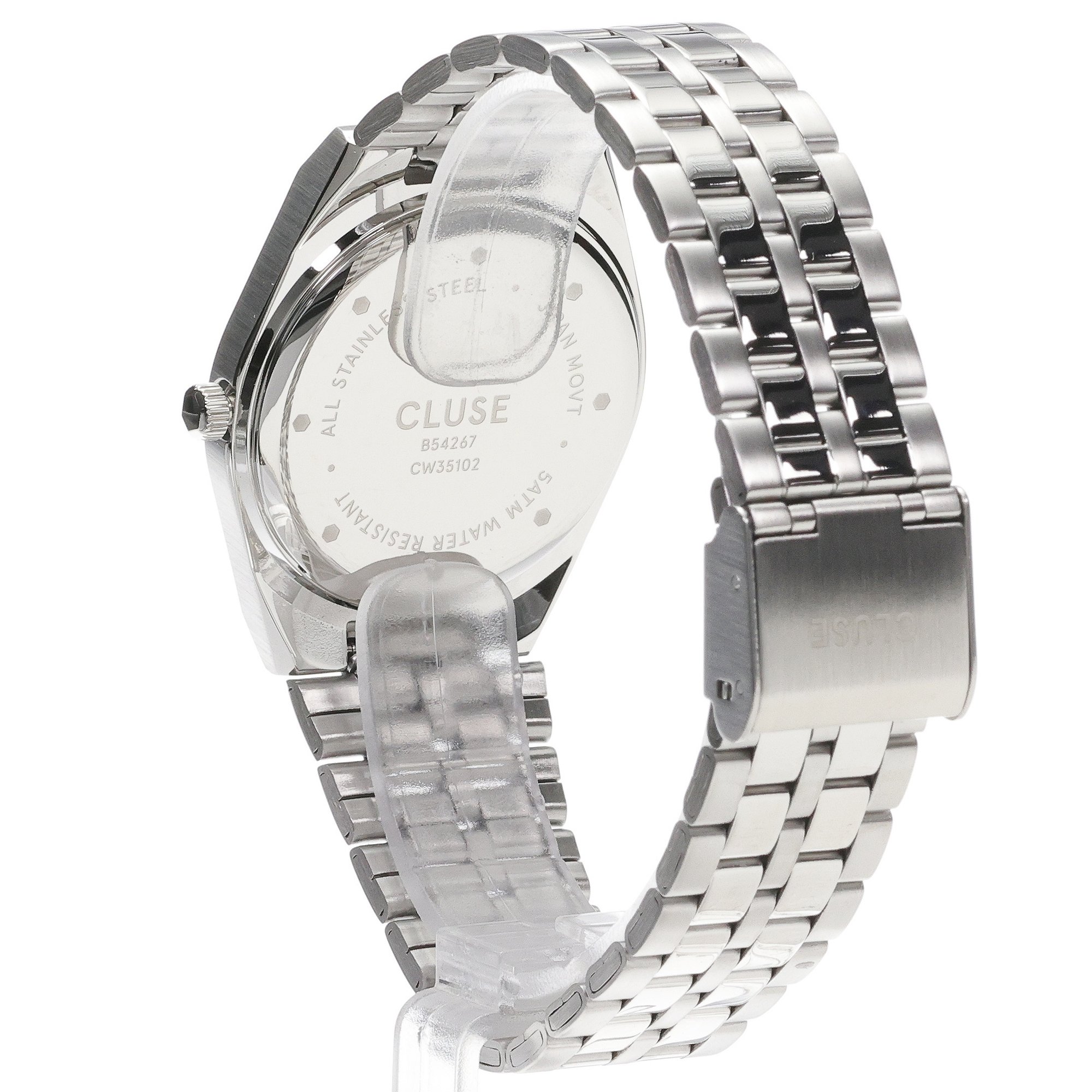 Cluse CW35102 zegarek srebrny klasyczny Cluse bransoleta