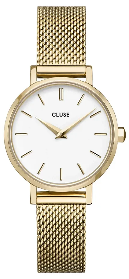 Cluse CW0101211001 La Boheme Mesh La Bohème Petite Mesh White Gold - zdjęcie 1