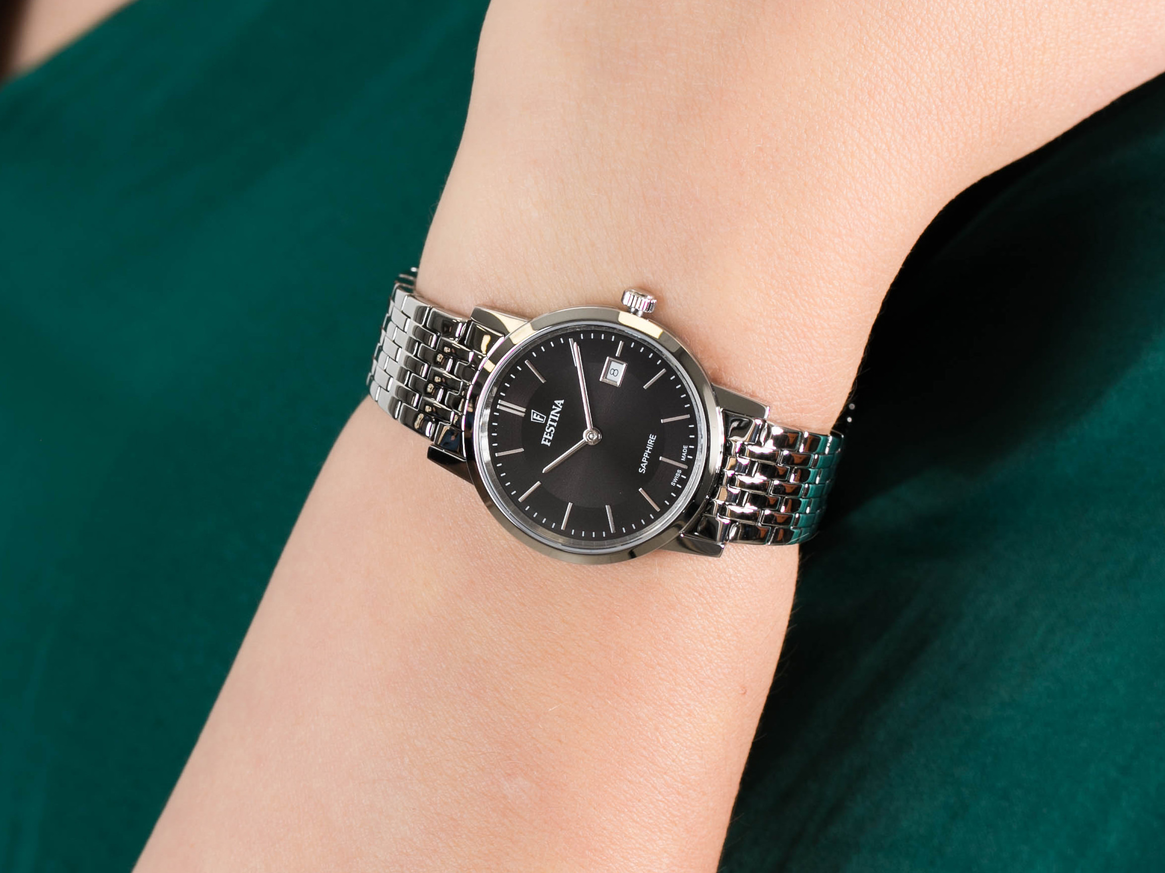 Festina F20019-3 Swiss Made zegarek klasyczny Classic - miniatura 2