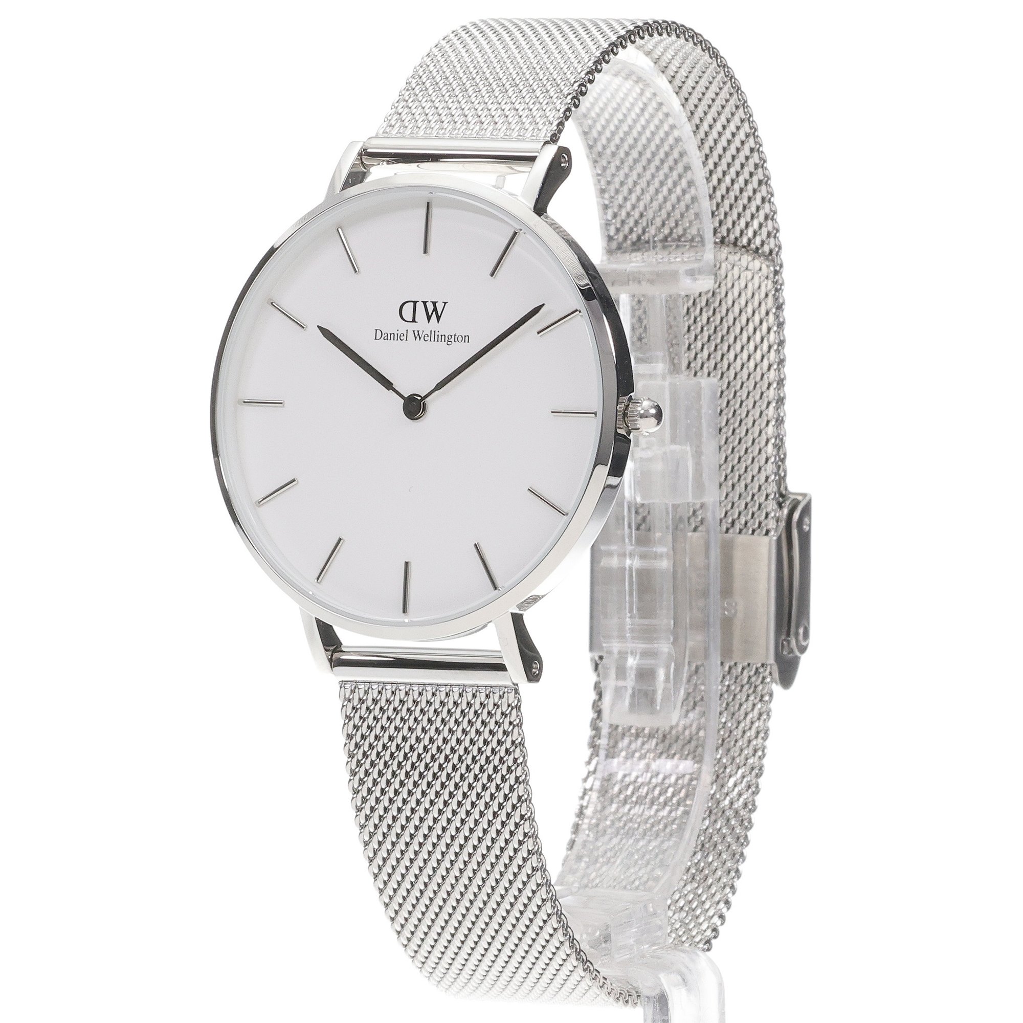 Daniel Wellington DW00100306 Petite Sterling White 36mm Petite klasyczny zegarek srebrny