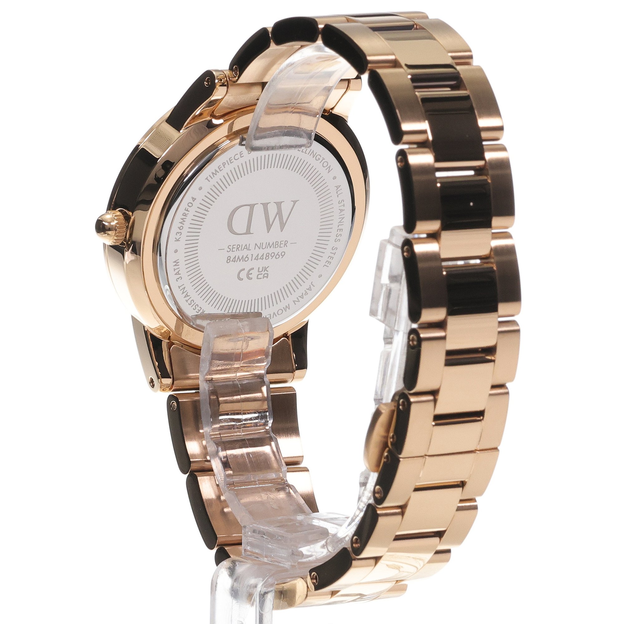 Daniel Wellington DW00100419 zegarek różowe złoto klasyczny Iconic bransoleta