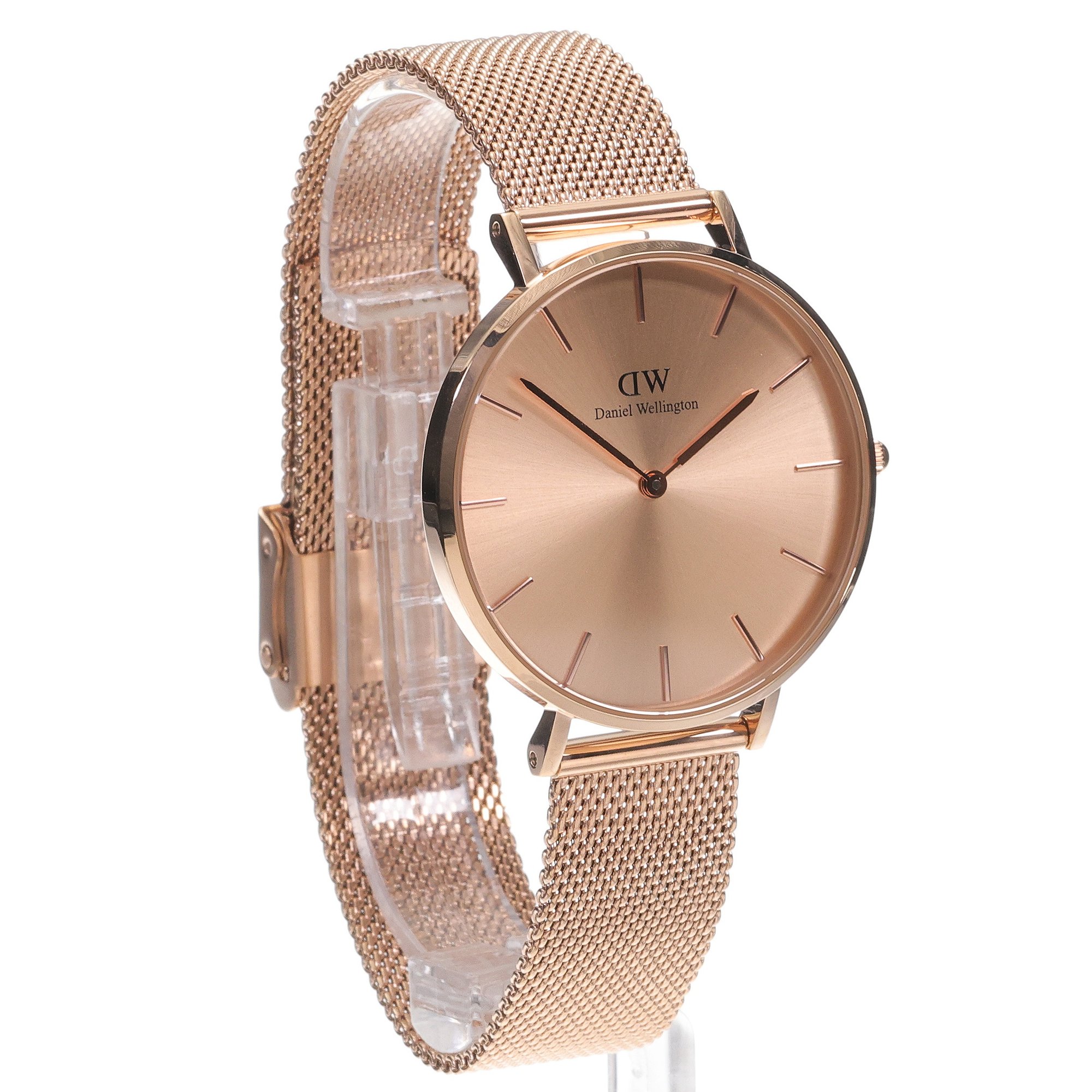 Daniel Wellington DW00100472 zegarek różowe złoto klasyczny Petite bransoleta