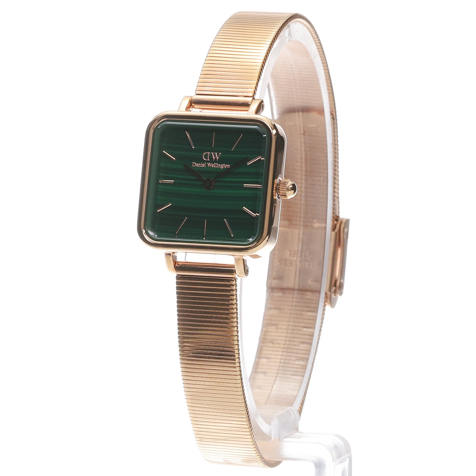 Daniel Wellington DW00100520 Quadro Studio Rose Gold Emerald 22mm Quadro klasyczny zegarek różowe złoto - miniatura 2