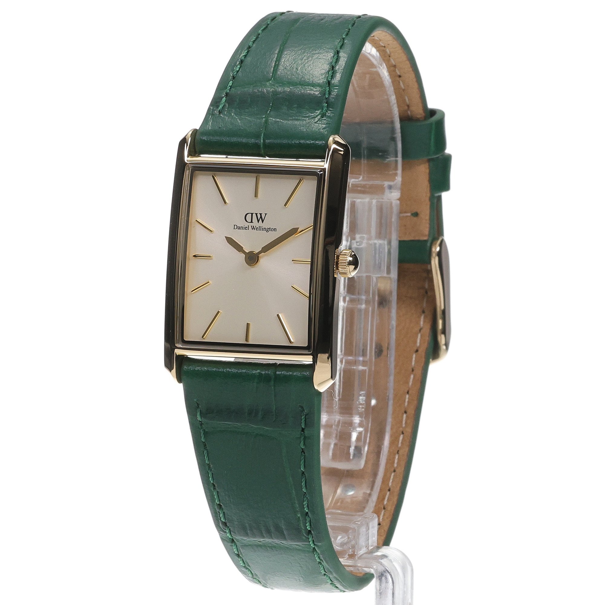 Daniel Wellington DW00100695 Bound Bound Crocodile Champagne Sunray Gold 22mm zegarek damski klasyczny mineralne - miniatura 2