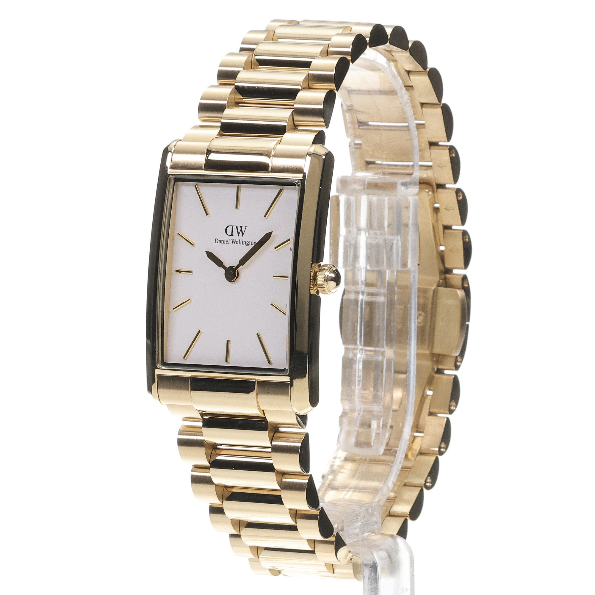 Daniel Wellington DW00100703 Bound Bound 9-Link Gold 24mm zegarek damski klasyczny mineralne