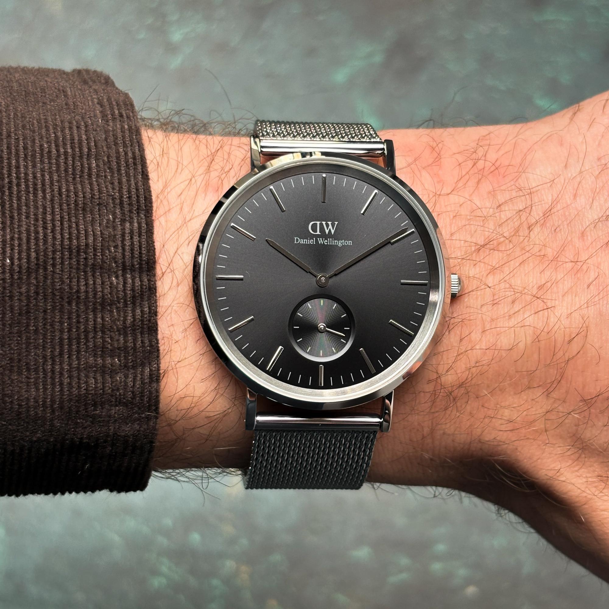 Daniel Wellington DW00100711 Classic Multi-Eye Sterling Onyx 40mm Classic klasyczny zegarek srebrny - miniatura 9