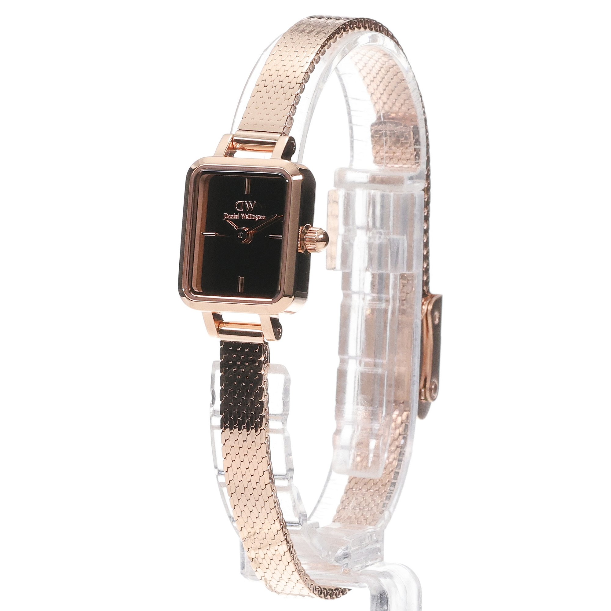 Daniel Wellington DW00100799 Quadro Mini Reflection Rose Gold Quadro klasyczny zegarek różowe złoto - miniatura 2